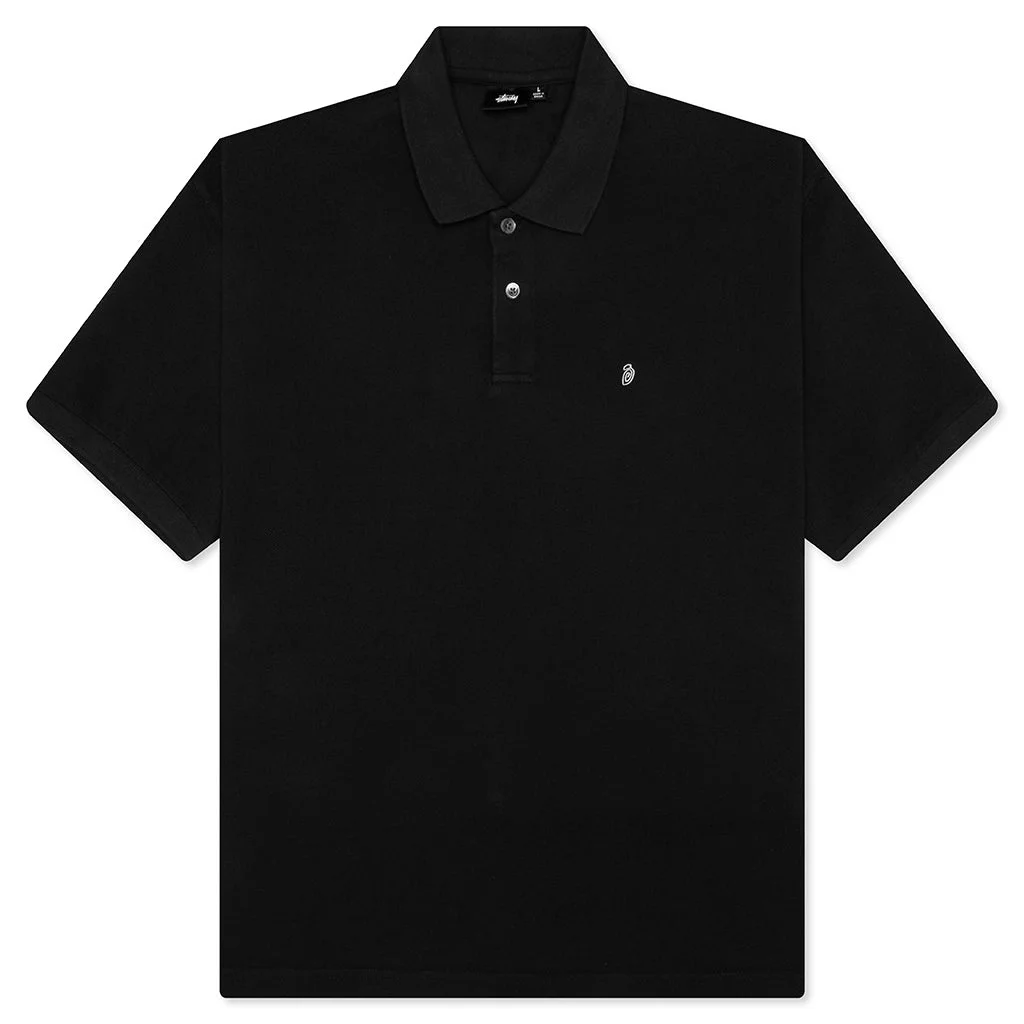 CLASSIC PIQUE POLO - BLACK - 1