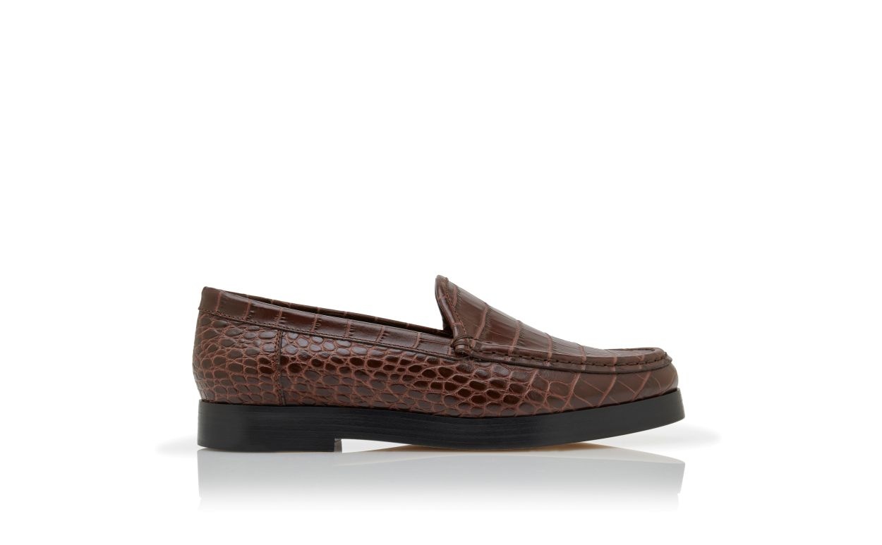 Brown Calf Leather Loafers - 1
