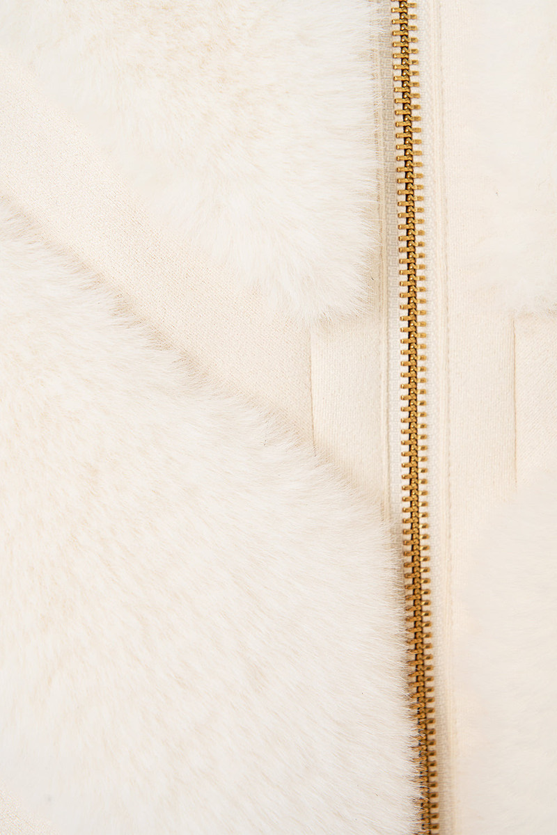 FAUX FUR SHORT SLEEVE SLOUCH JACKET 7