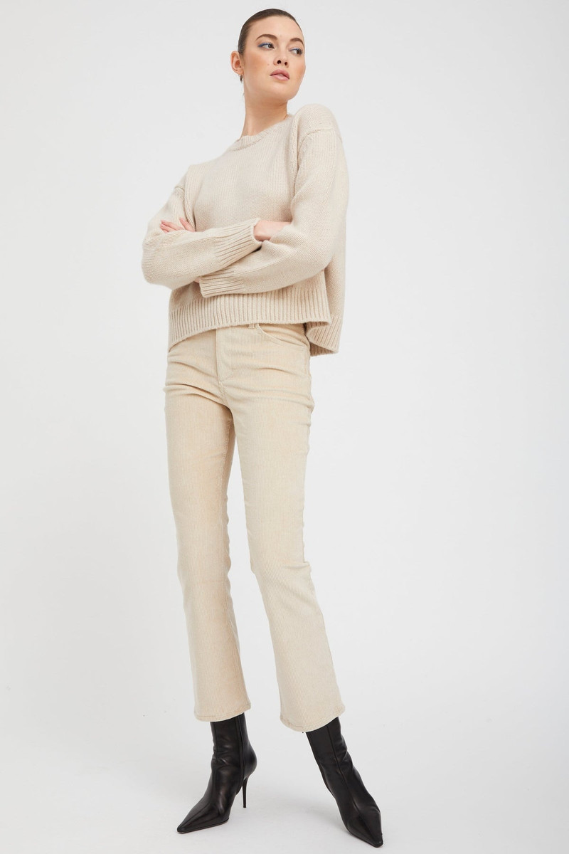 SPRWMN OAT CORDUROY 5 POCKET ANKLE FLARE PANTS outlook