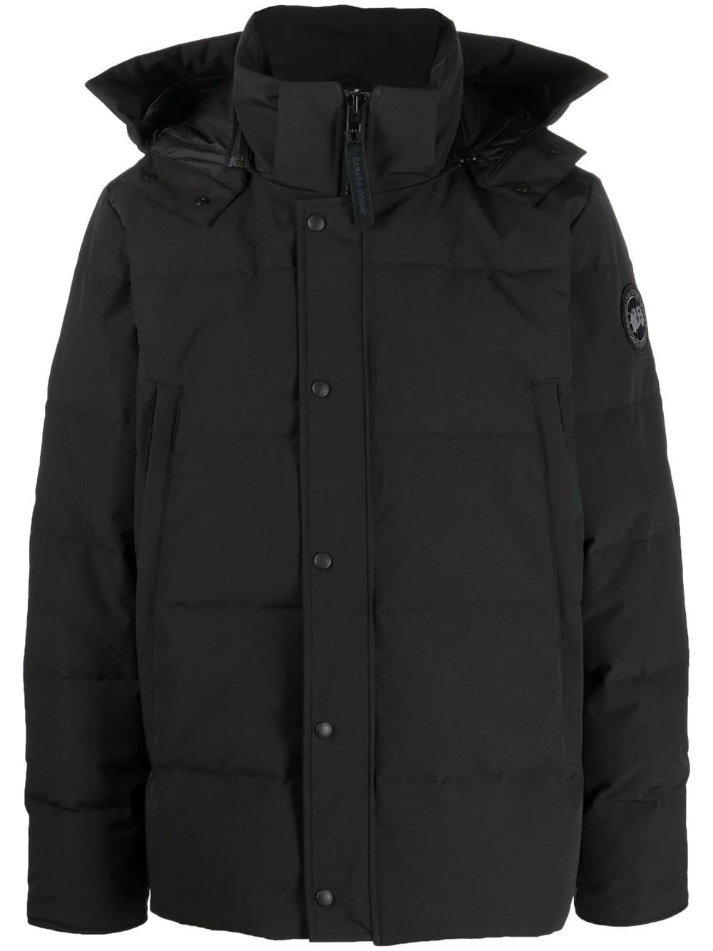 padded hooded coat - 1