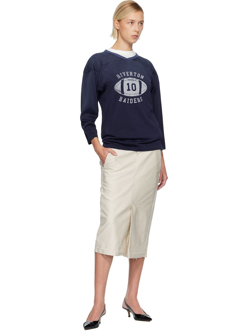 Maison Margiela Blue 'Riverton Raiders' T-shirt outlook