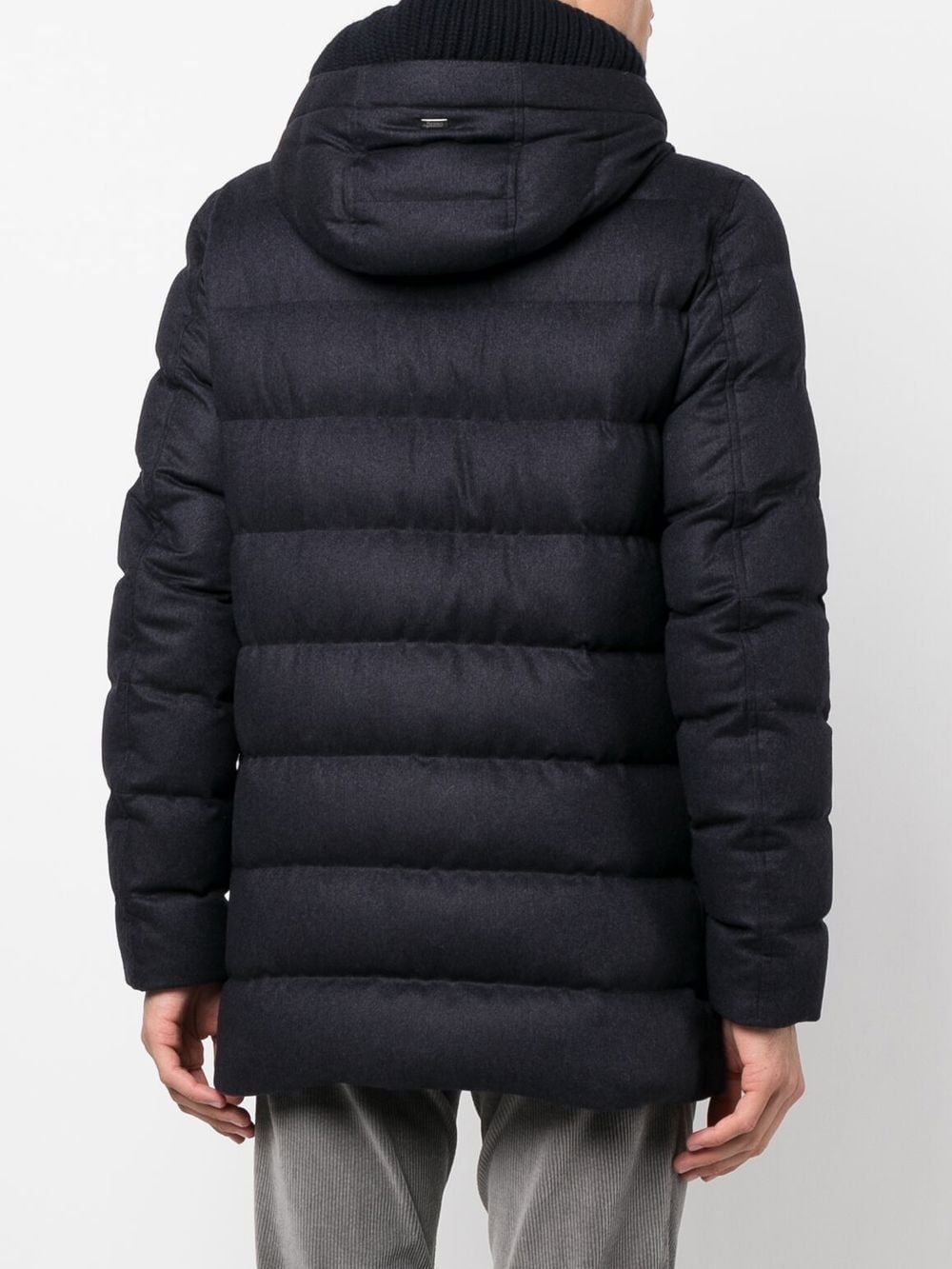 detachable-hood padded coat - 4