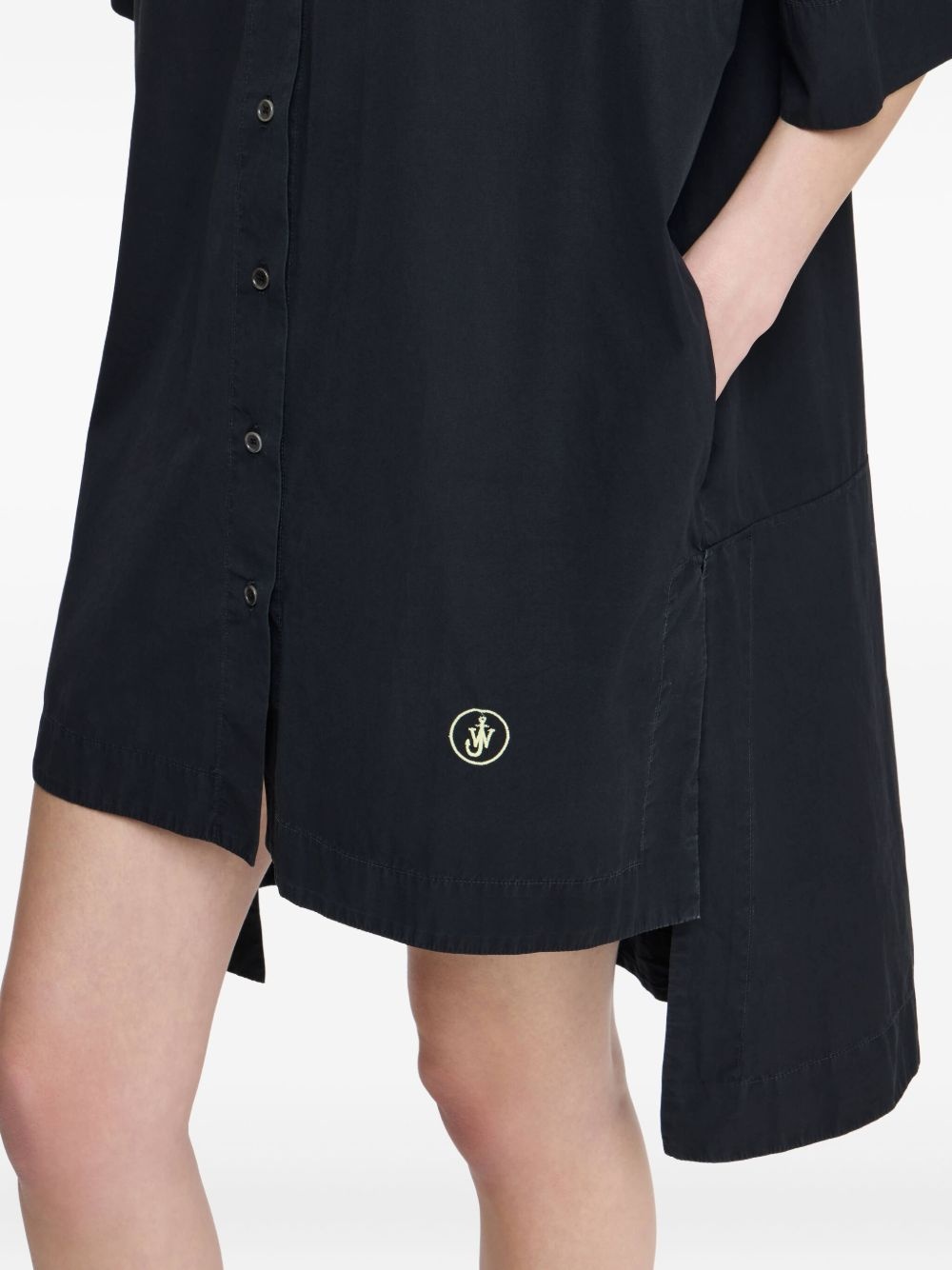 short-sleeve pocket dress - 5