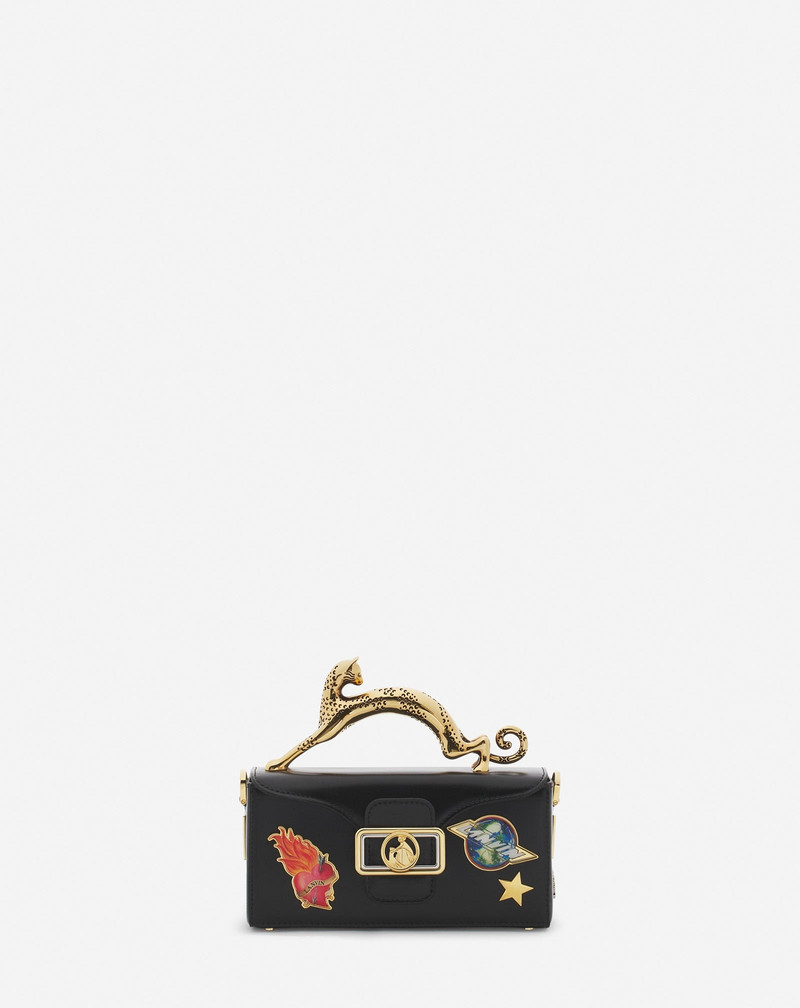 LANVIN X FUTURE PENCIL CAT NANO LEATHER BAG WITH PINS 1
