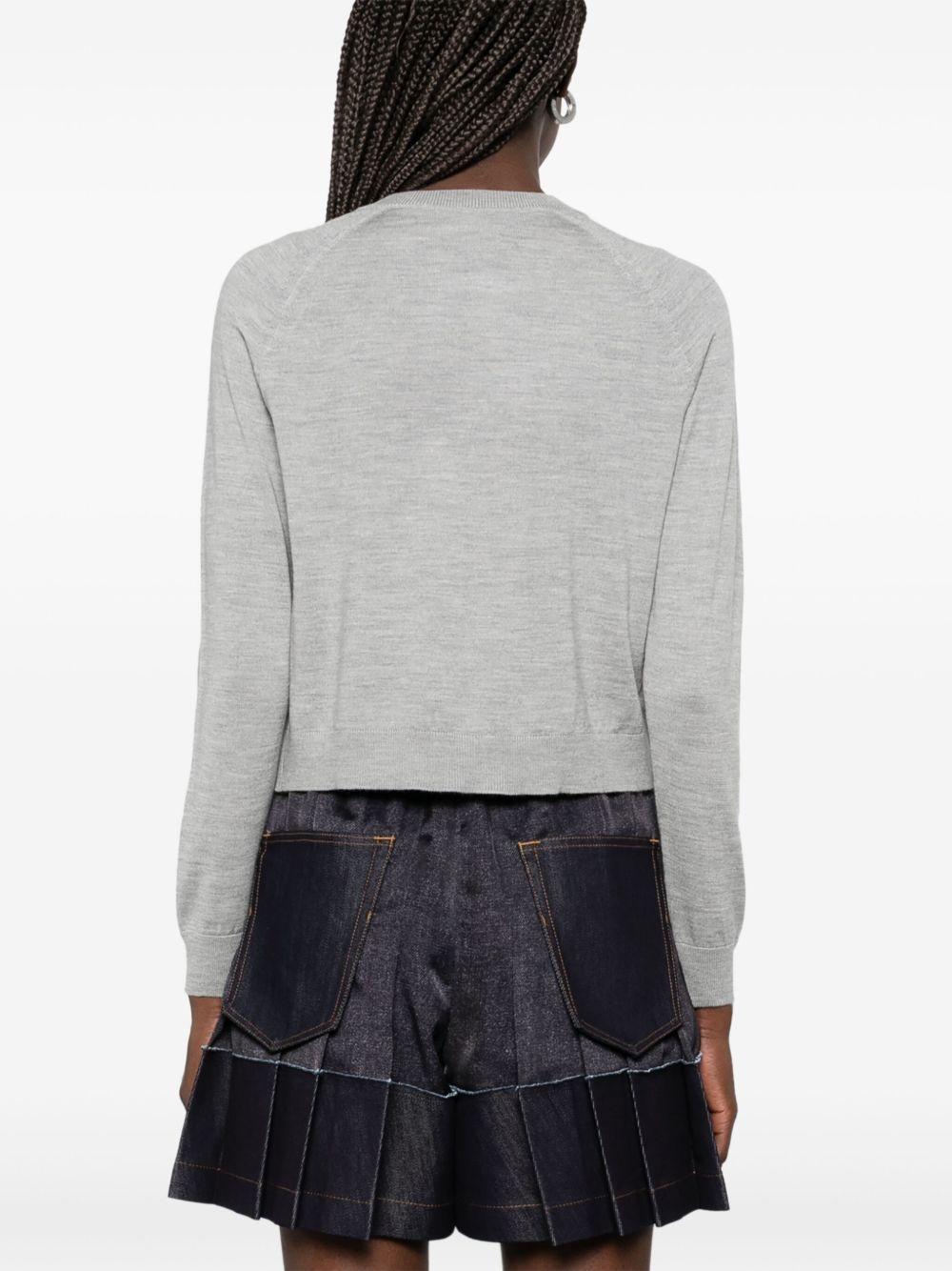 crew-neck cardigan - 4