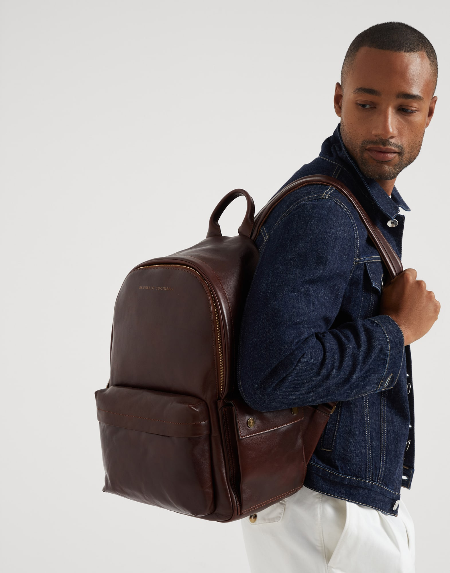 Calfskin travel backpack - 4