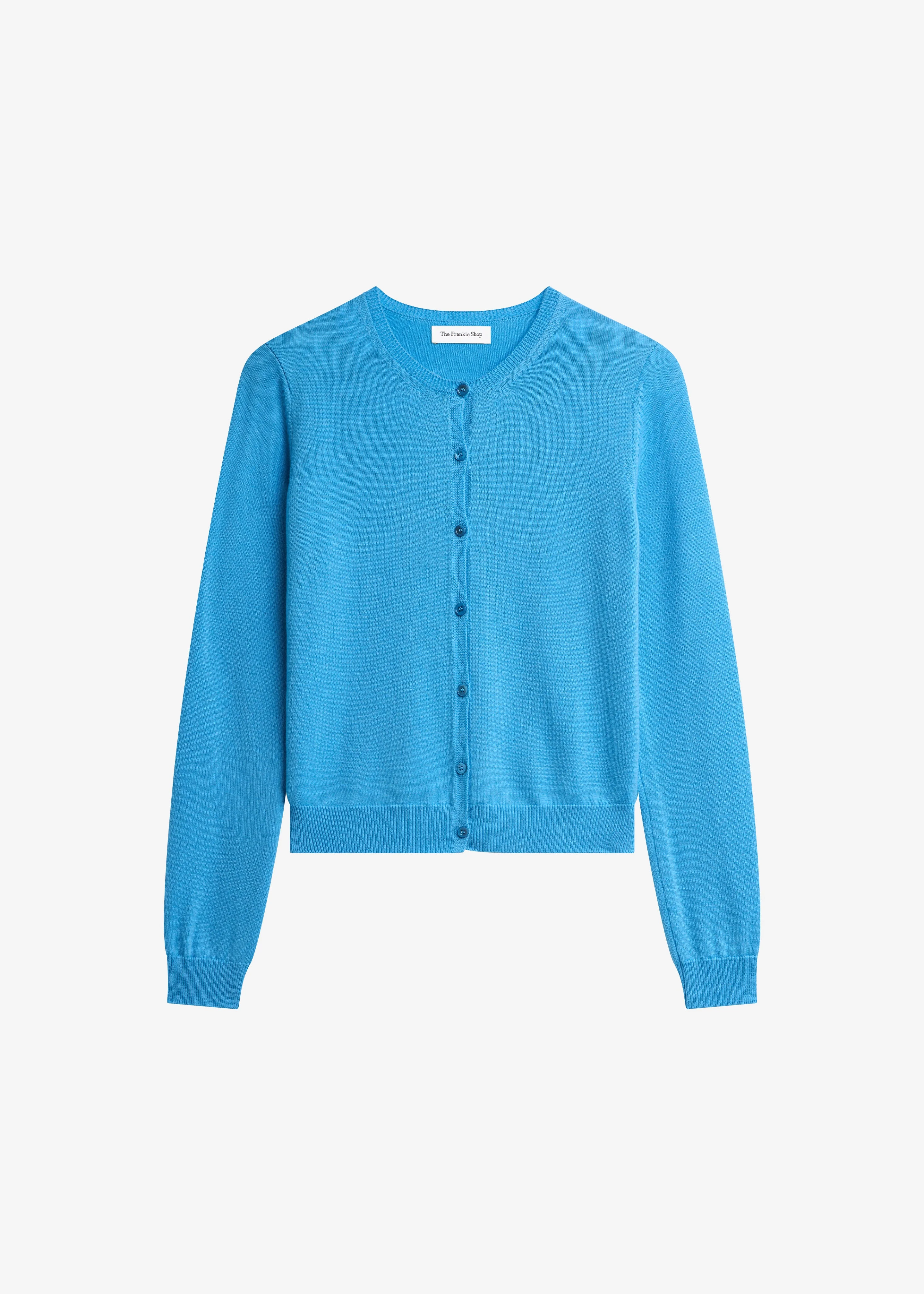 Nomi Thin Knit Cardigan - Blue - 1