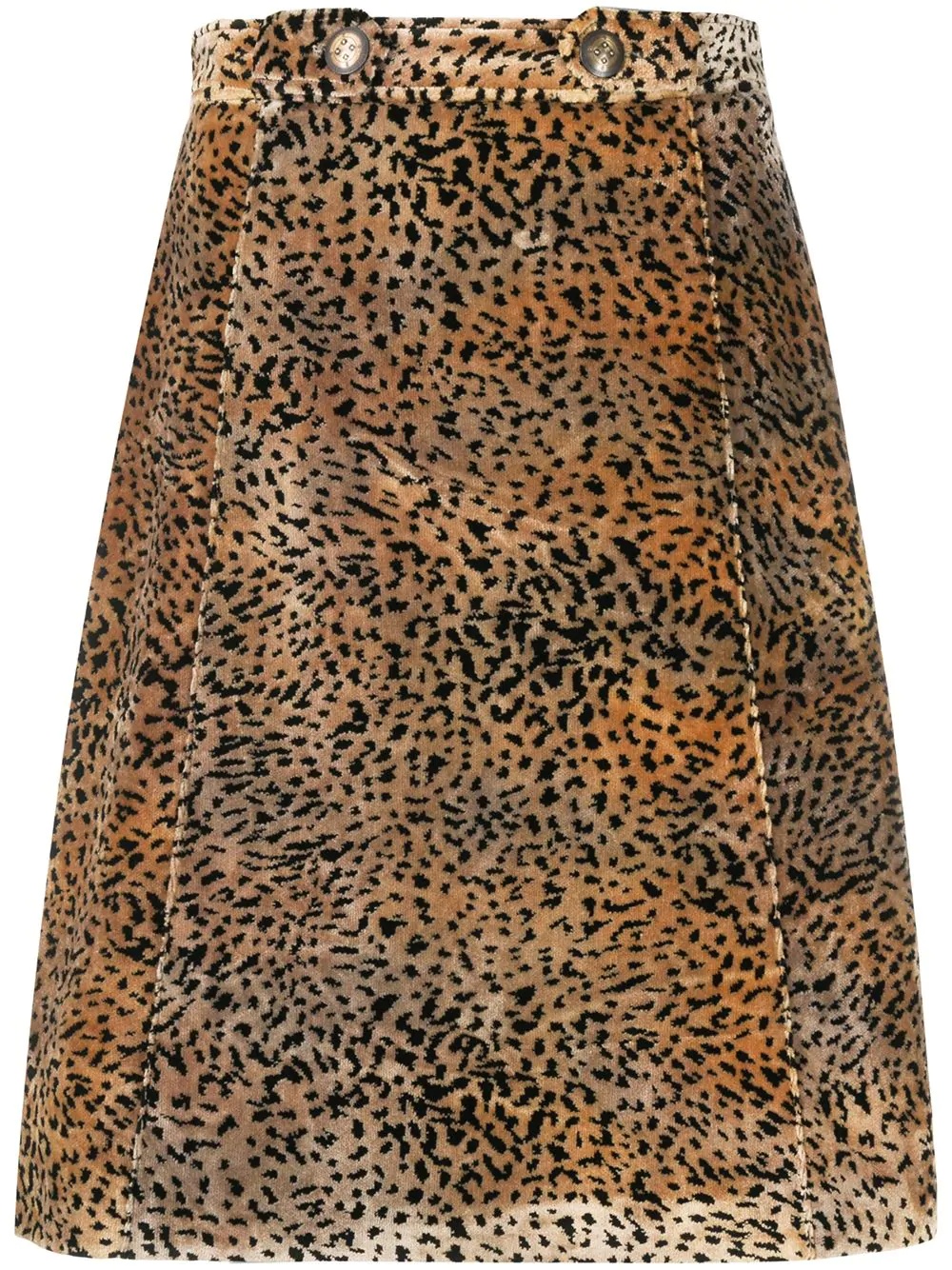 animal-print skirt - 1