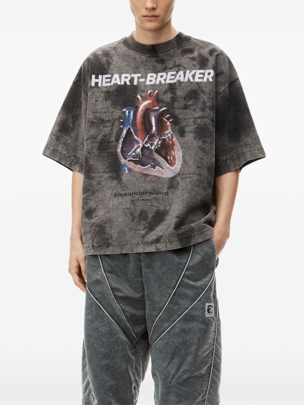 ALEXANDER WANG Women Heartbreaker Graphic Print Oversized Tee - 1