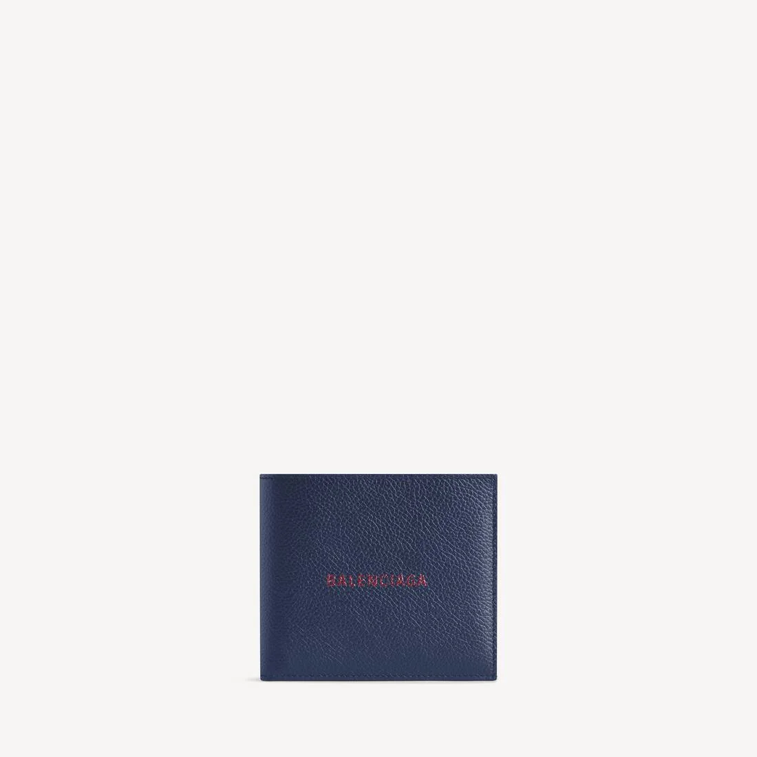 Men's Cash Square Folded Coin Wallet in Navy/burgundy - 1