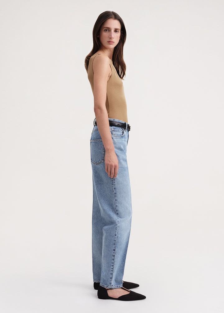 Sleeveless boat neck top nutmeg - 3