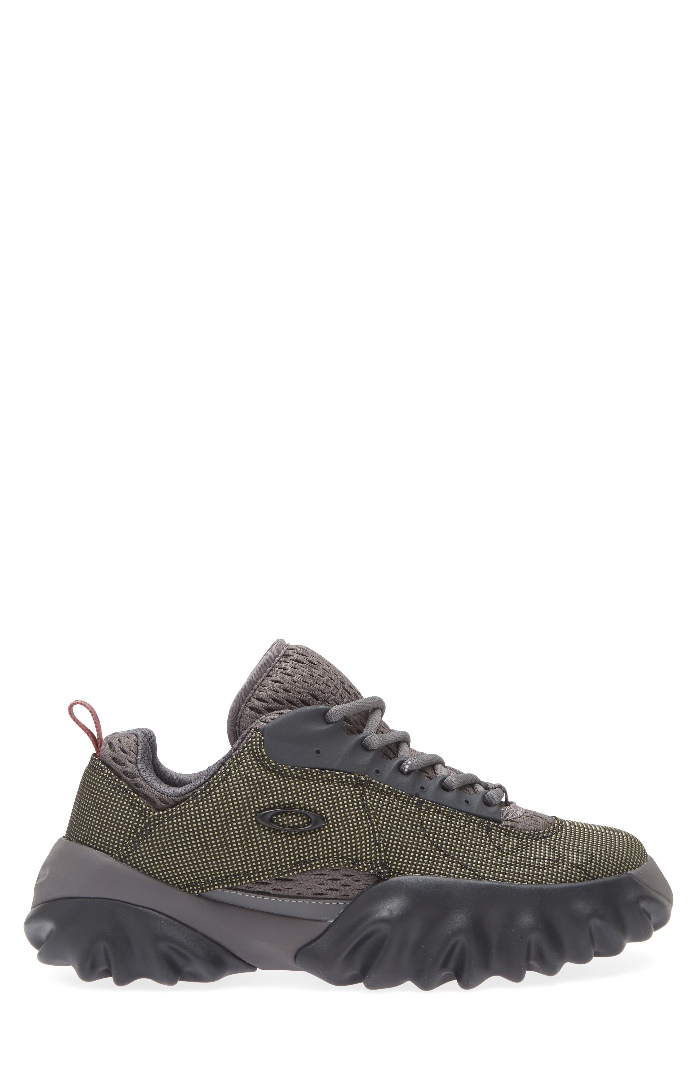 Oakley Factory Team Chop Saw Mixed Media Sneaker in Graphite/Green at Nordstrom - 3