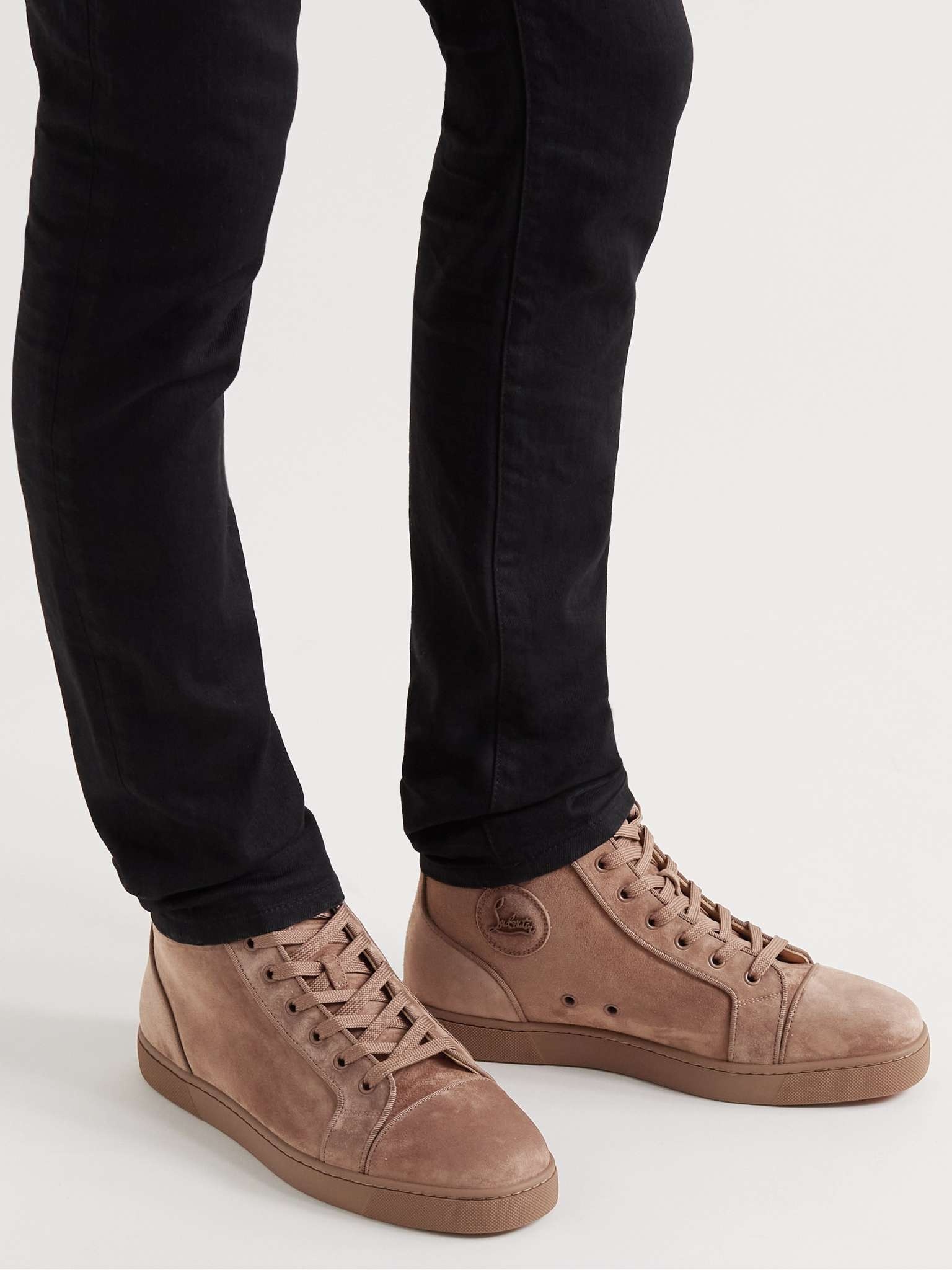 Louis Orlato Grosgrain-Trimmed Suede High-Top Sneakers - 2