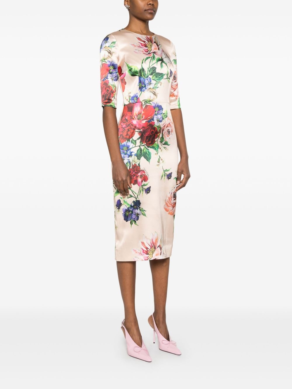floral-print dress - 3