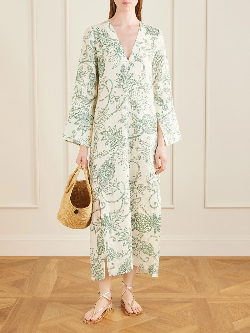 lemlem Theodora Printed Linen Maxi Dress outlook