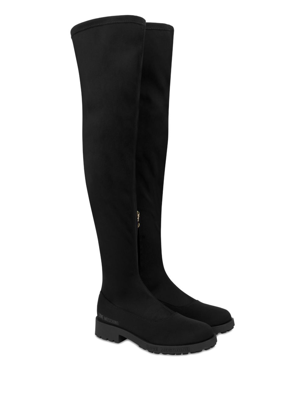 knee-high stretch boots - 2