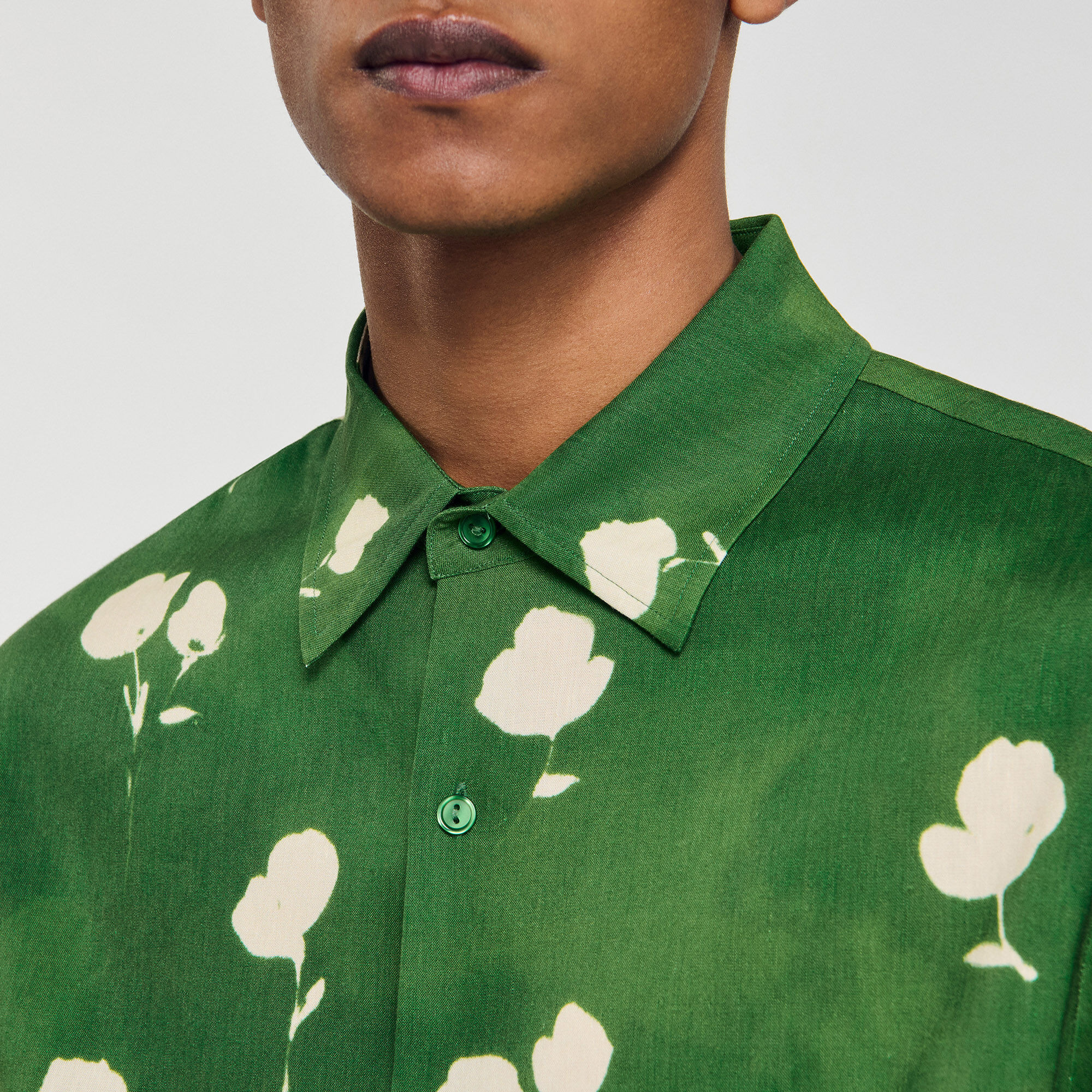 FLORAL MOTIF SHIRT - 3