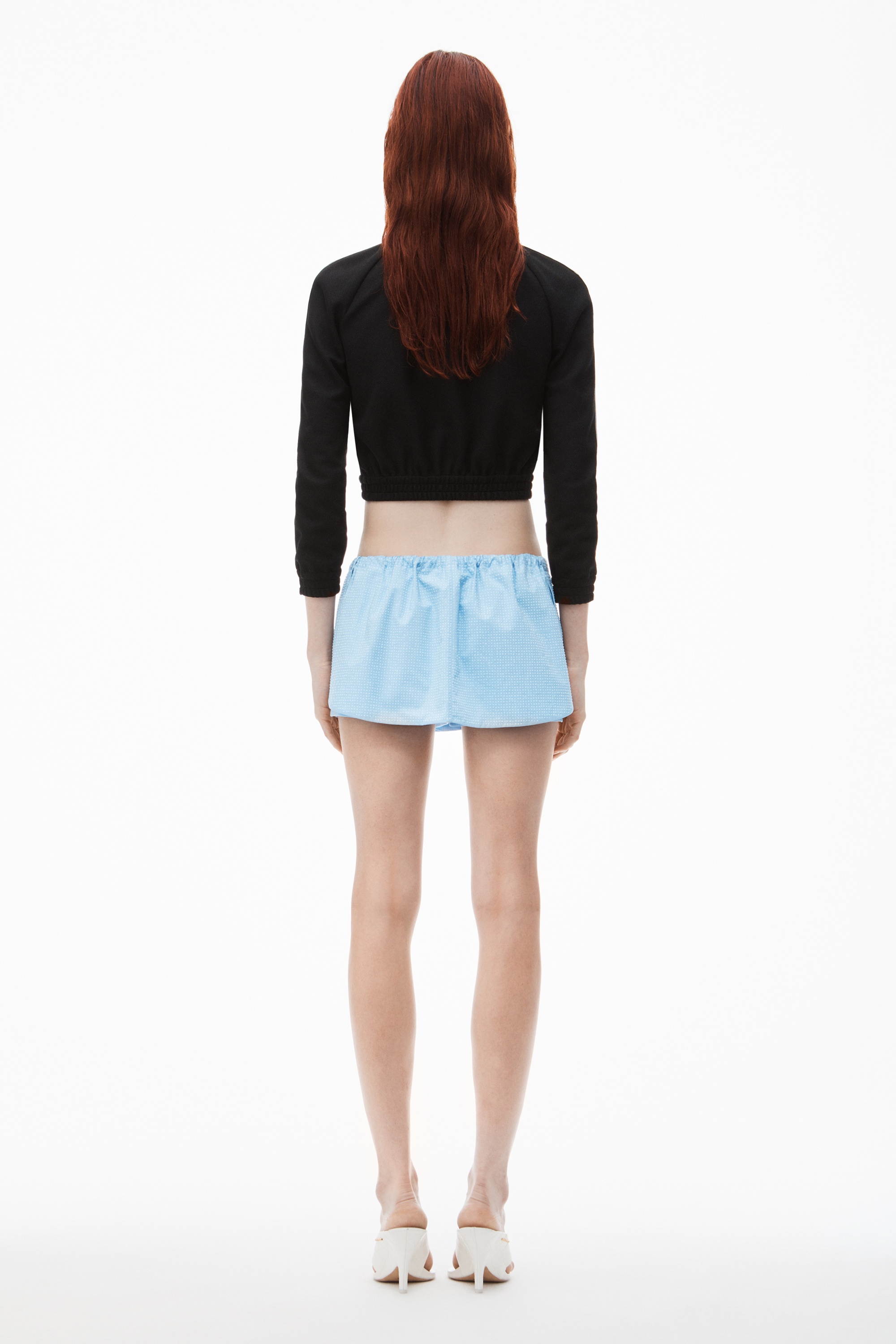 指輪・リング Alexander Wang Drawstring skort with crystal hotfix Alexander Wang Drawstring Skort in Crystal Hotfix Poplin