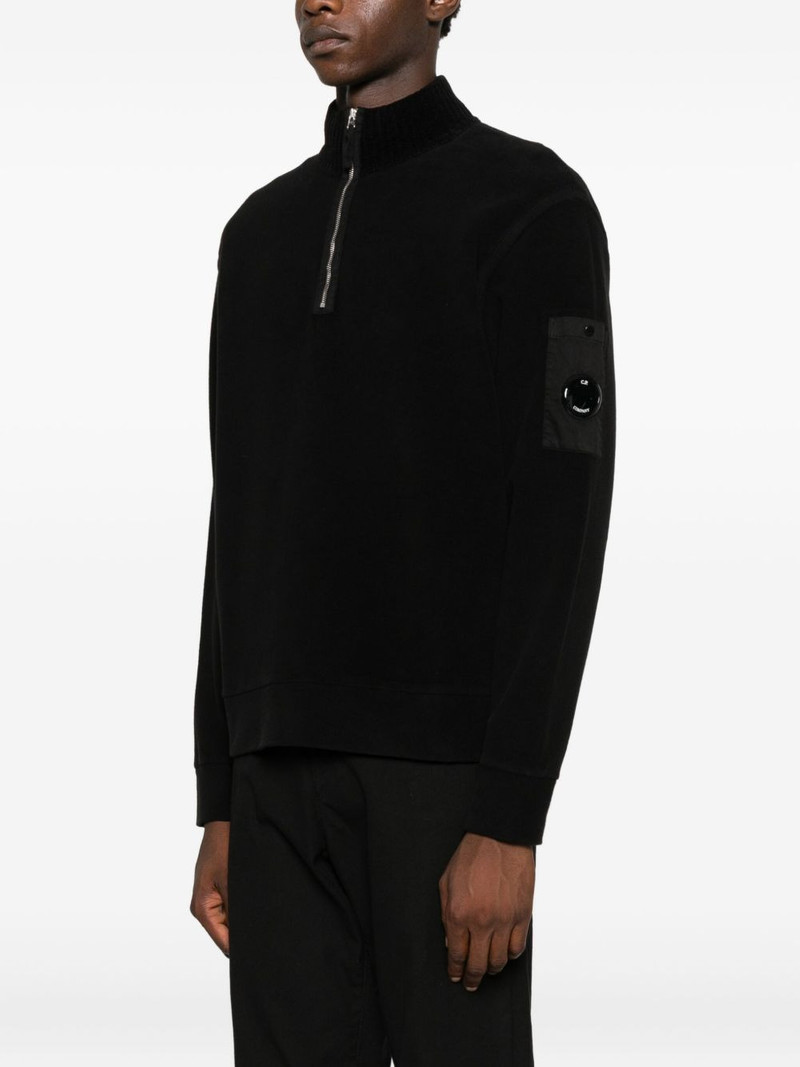 Lens-detail half-zip sweater 3