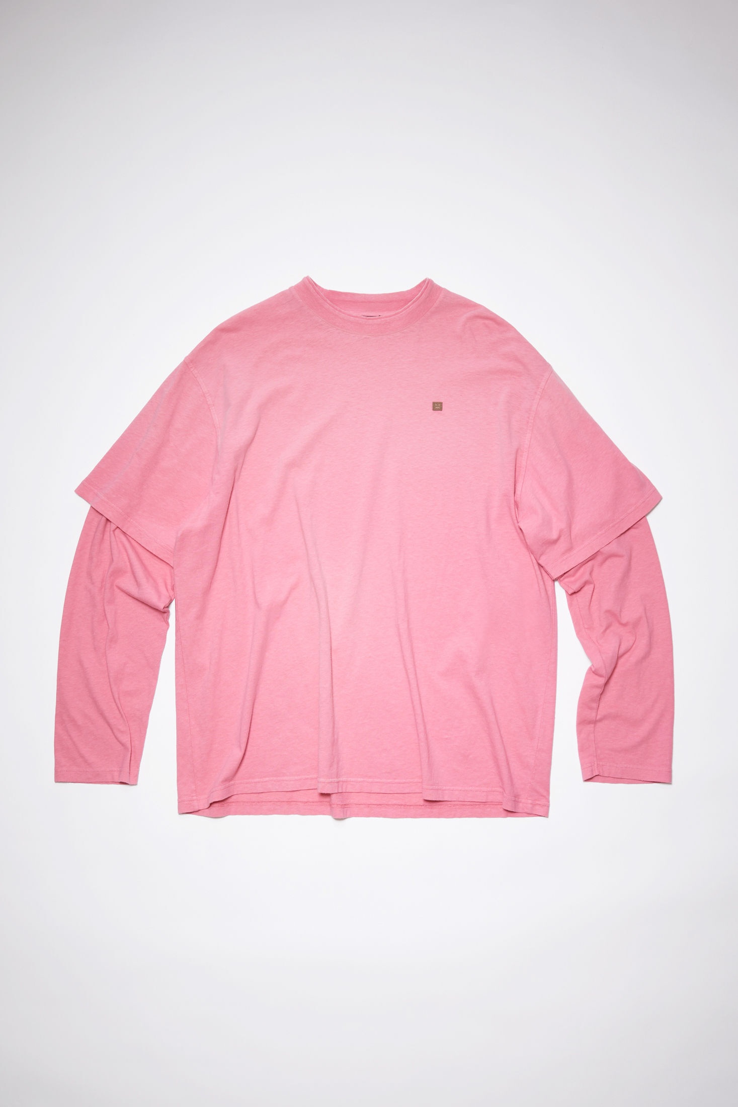Layered t-shirt - Bubblegum pink - 5