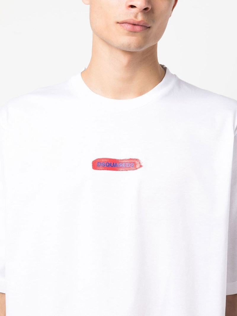 logo-print crew neck T-shirt 6