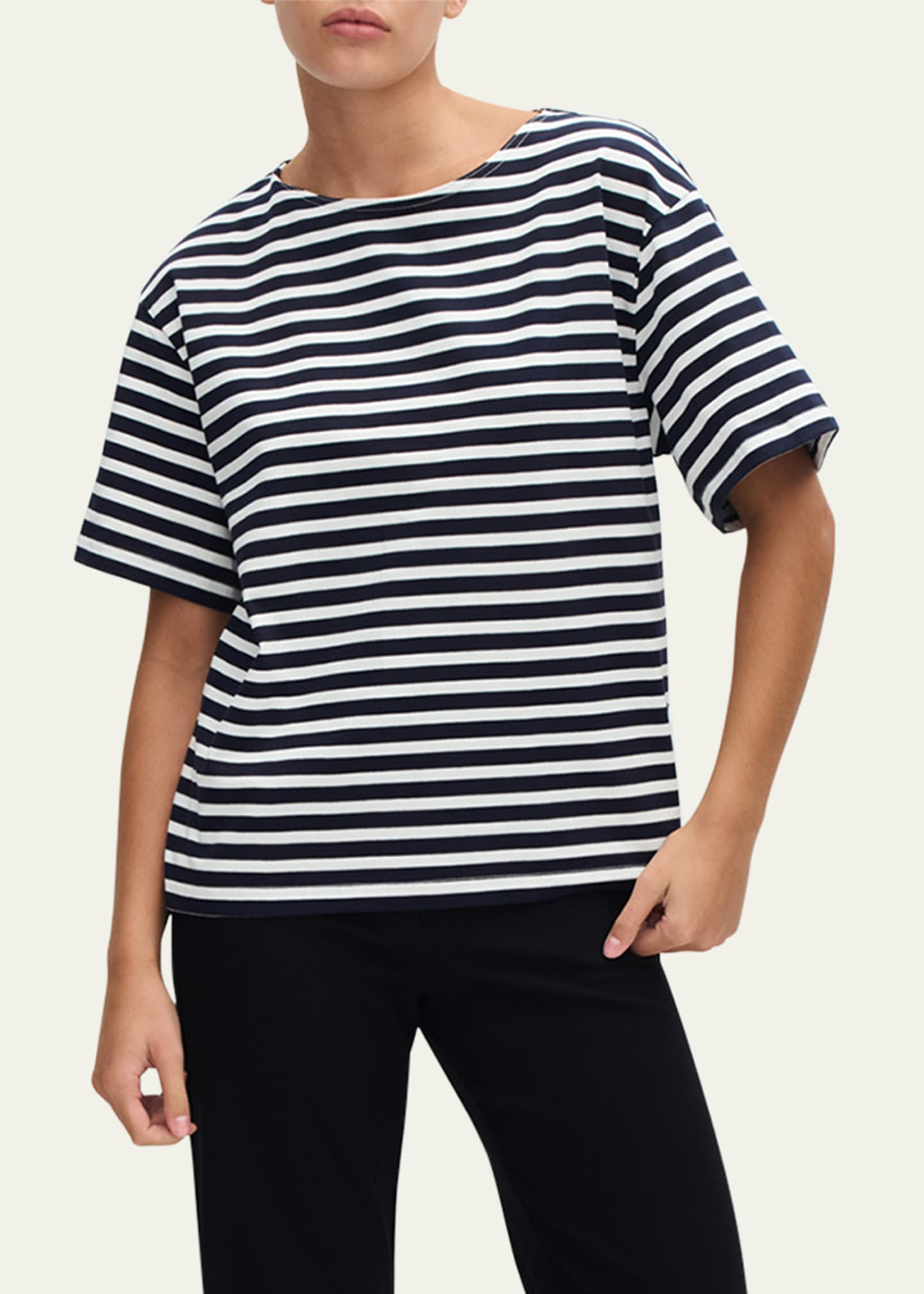 Relaxed Striped Tee - 4