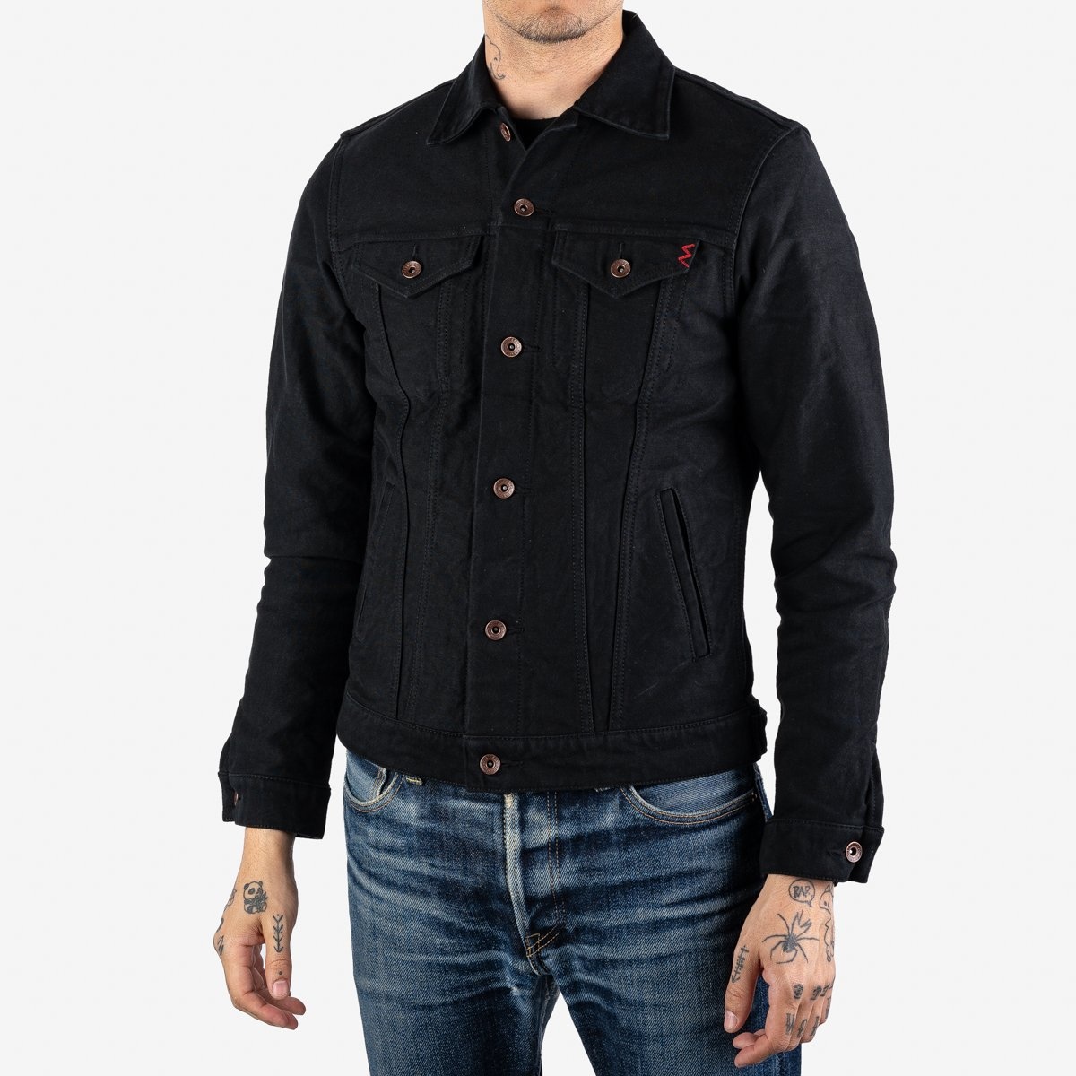 12oz Moleskin Modified Type III Jacket - Black - 2
