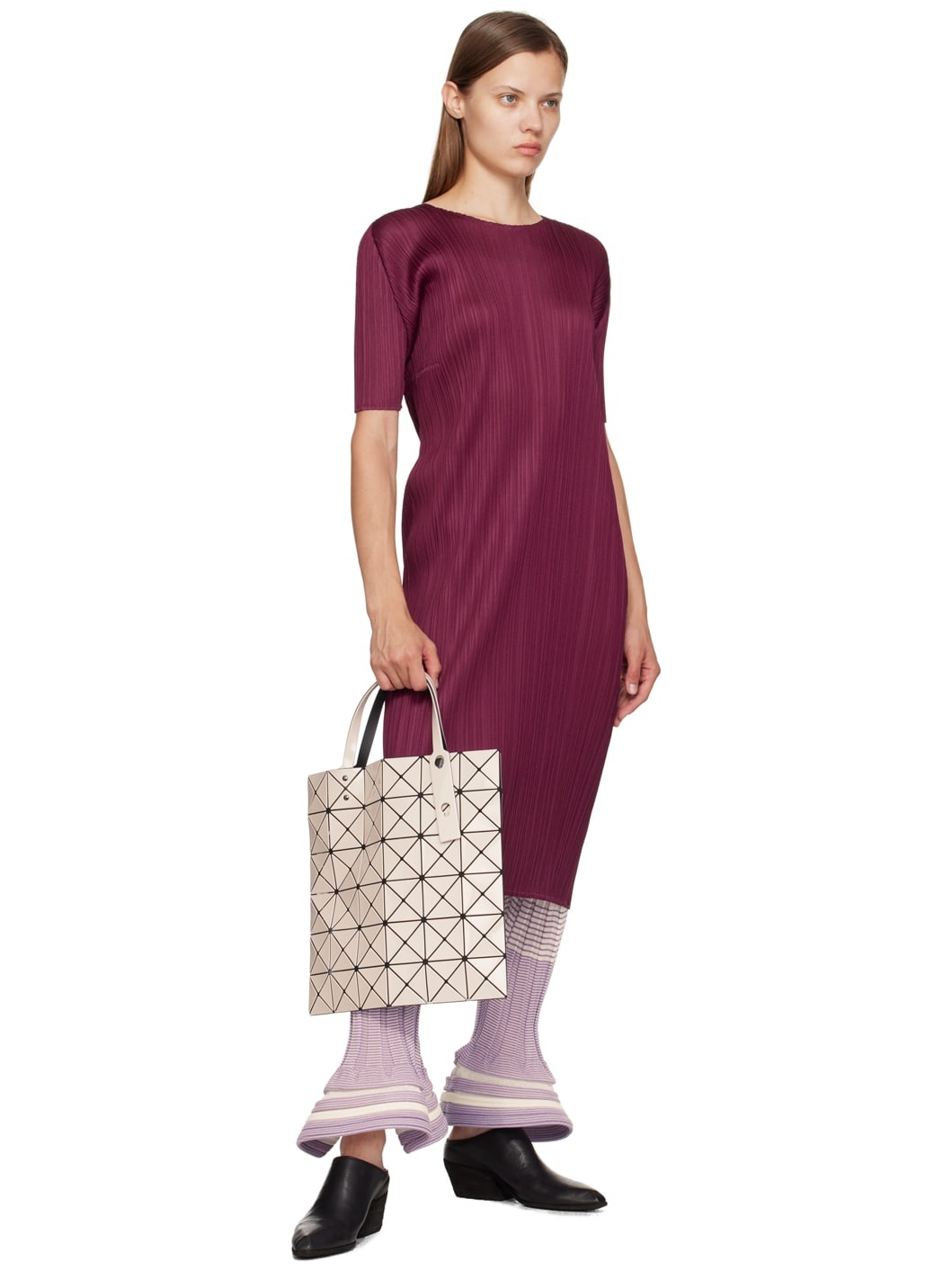 Beige Lucent Tote - 4