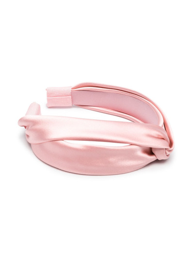 Jennifer Behr knotted satin head band outlook
