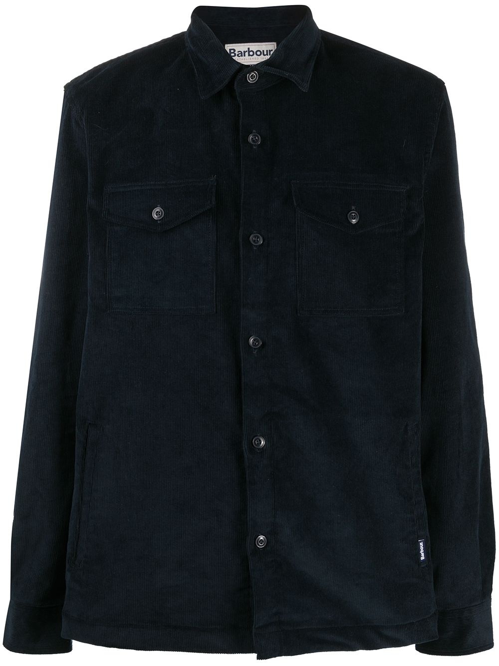 corduroy button-up overshirt - 1