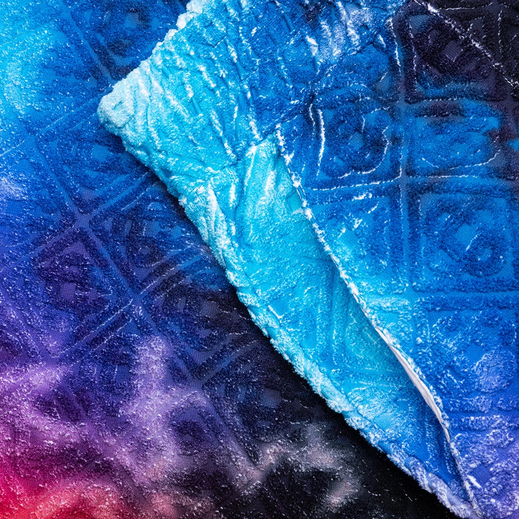 GRADIENT TOWELLING SHORTS - TIE DYE - 3