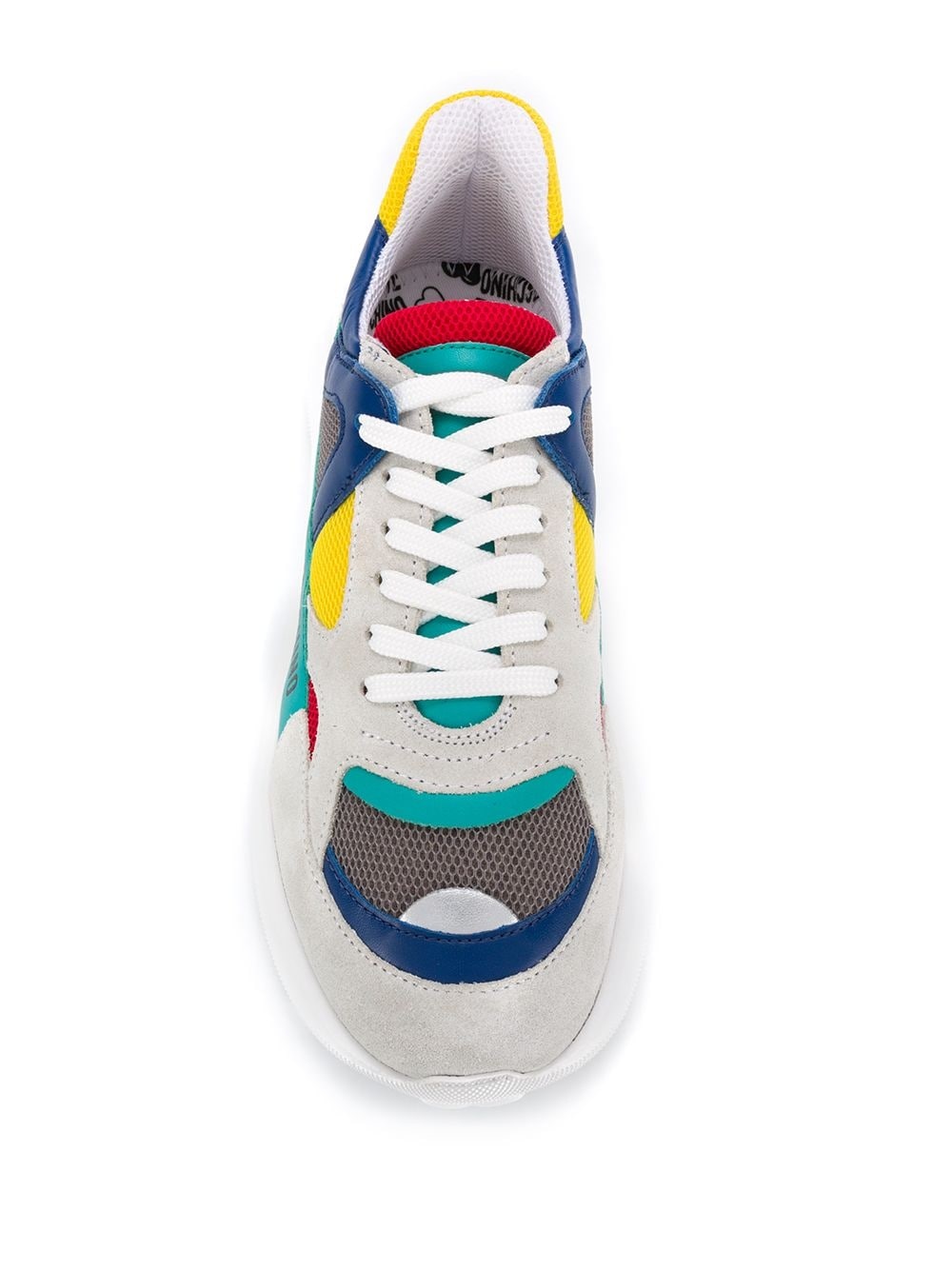 colour blocked low top sneakers - 4