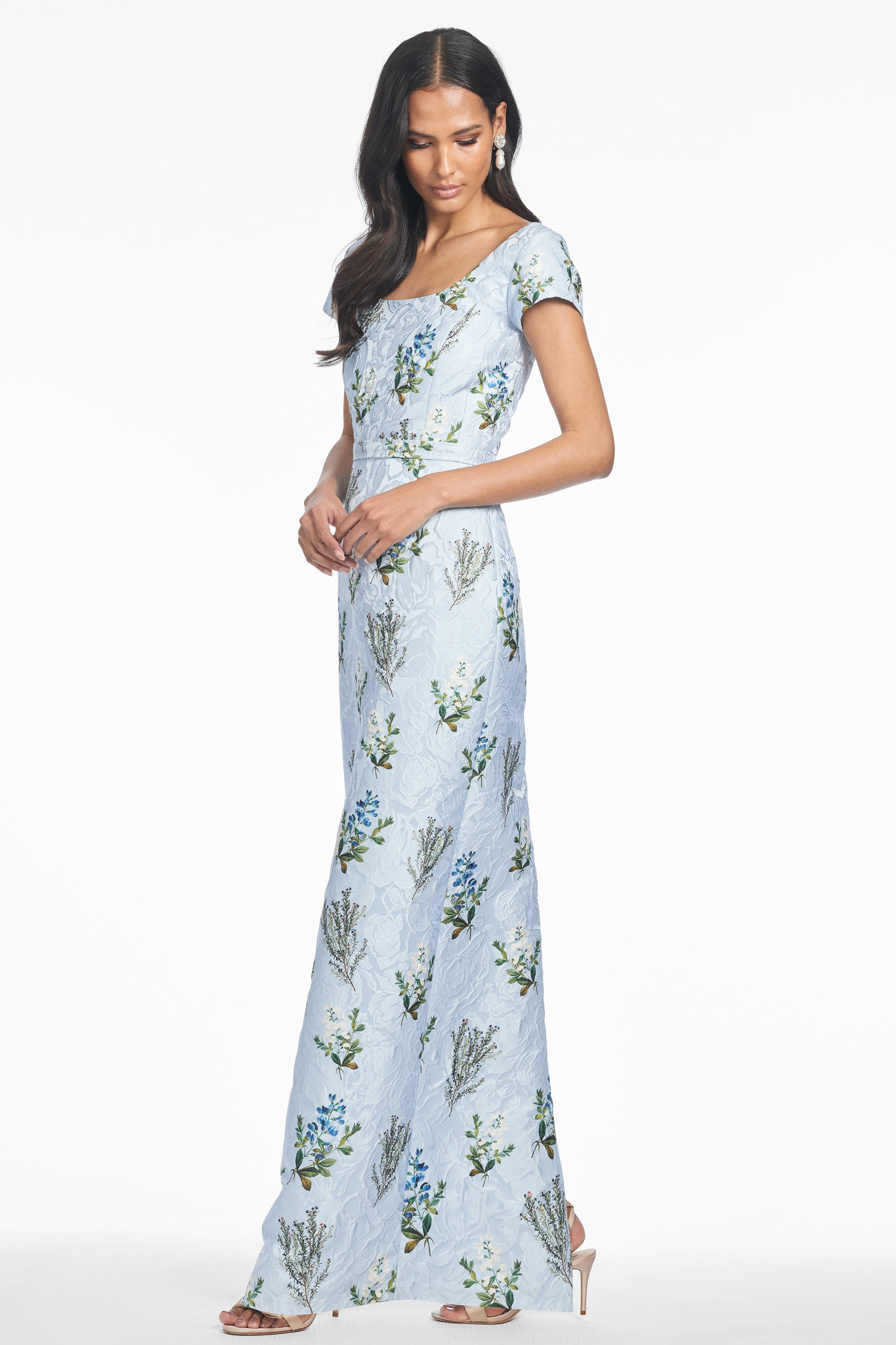 GRACE GOWN - CLOUD BLUE PANICLE - 4