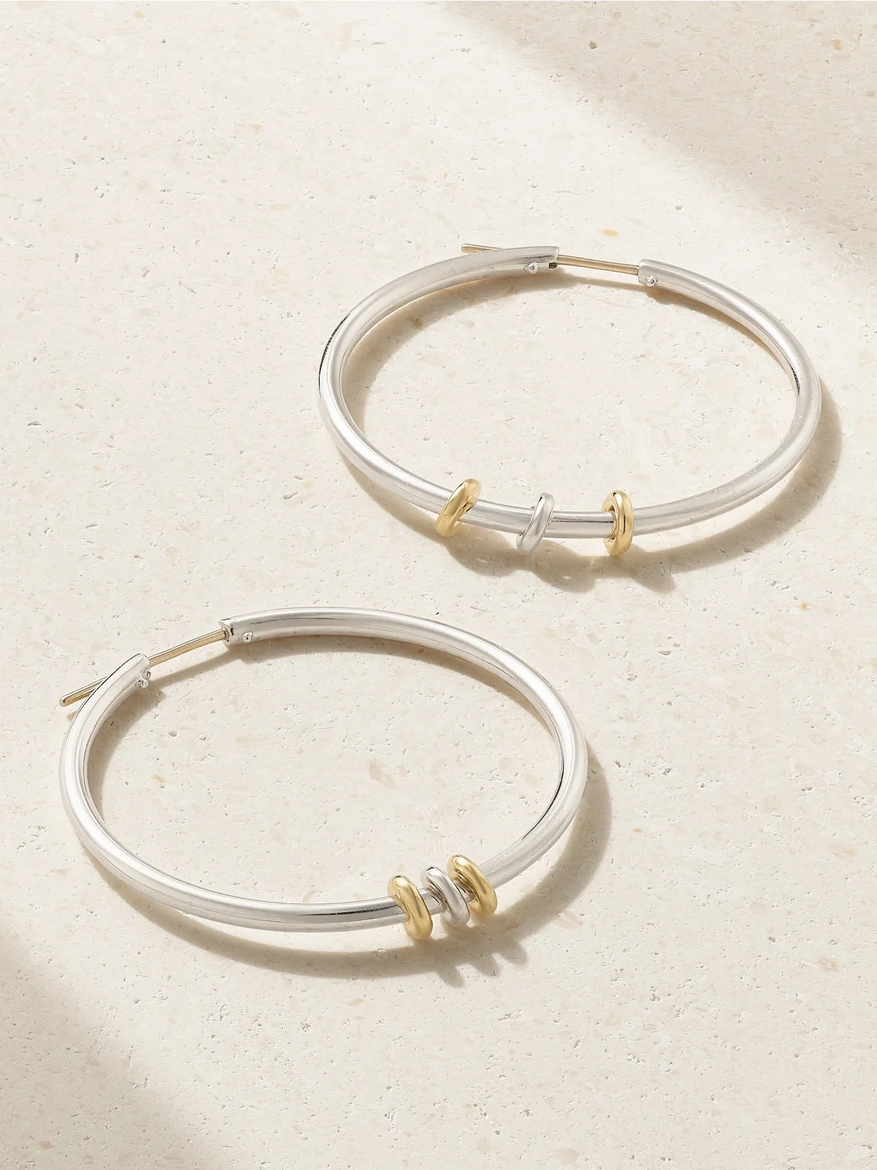 Pegasus Sterling Silver And 18-karat Gold Hoop Earrings - 1