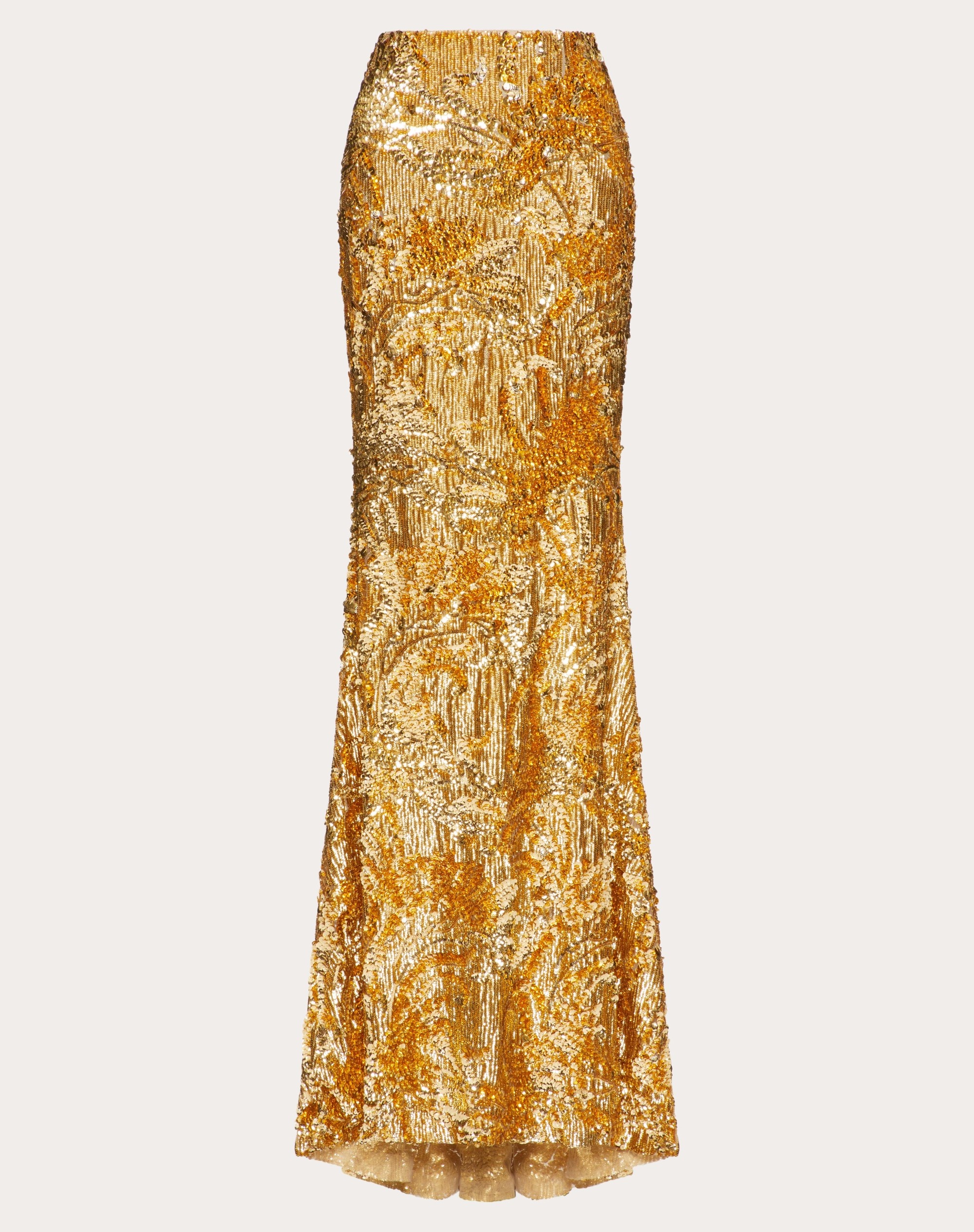TULLE ILLUSIONE EMBROIDERED LONG SKIRT - 1