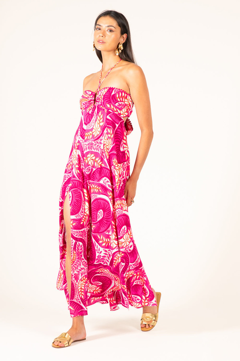 Long Dress Carla - Pink Holy Snake 5