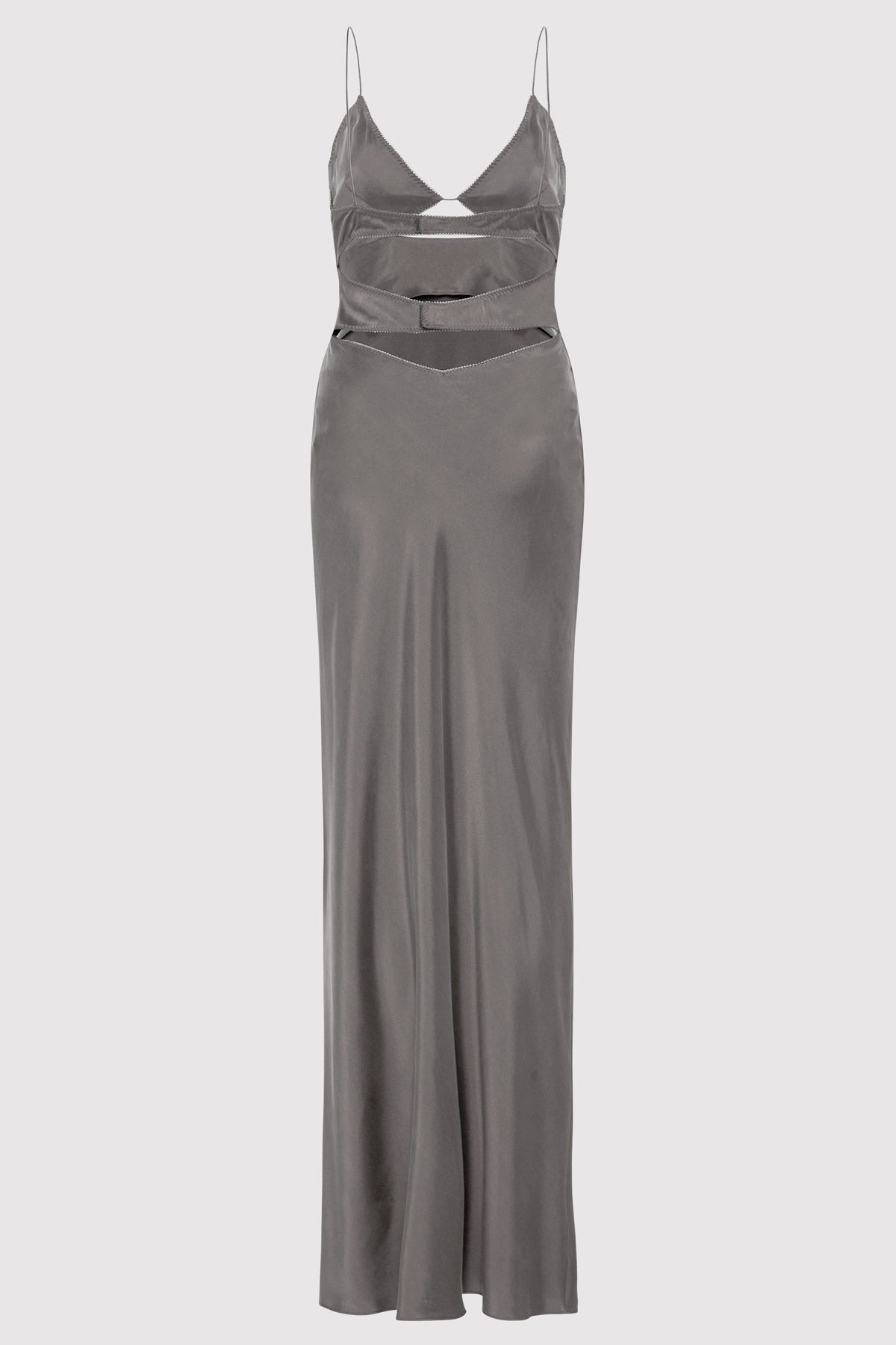 Soft Silk Bra Bias Slip - Pewter Grey - 8