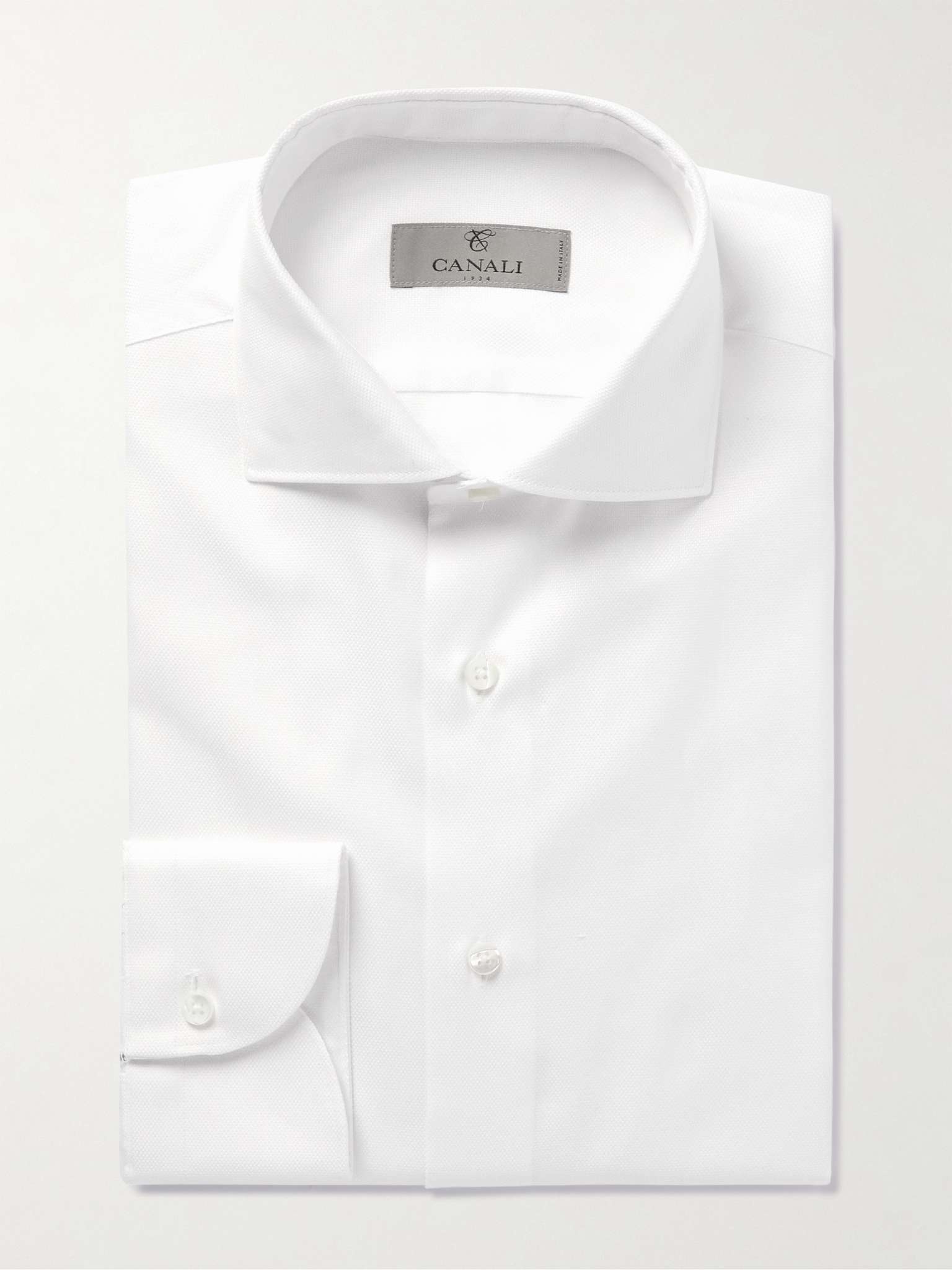 Slim-Fit Textured-Cotton Shirt - 2