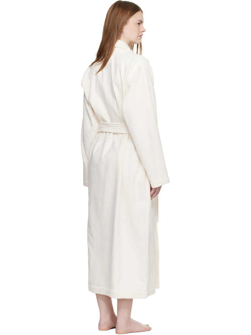 Off White Terry Classic Bathrobe 3