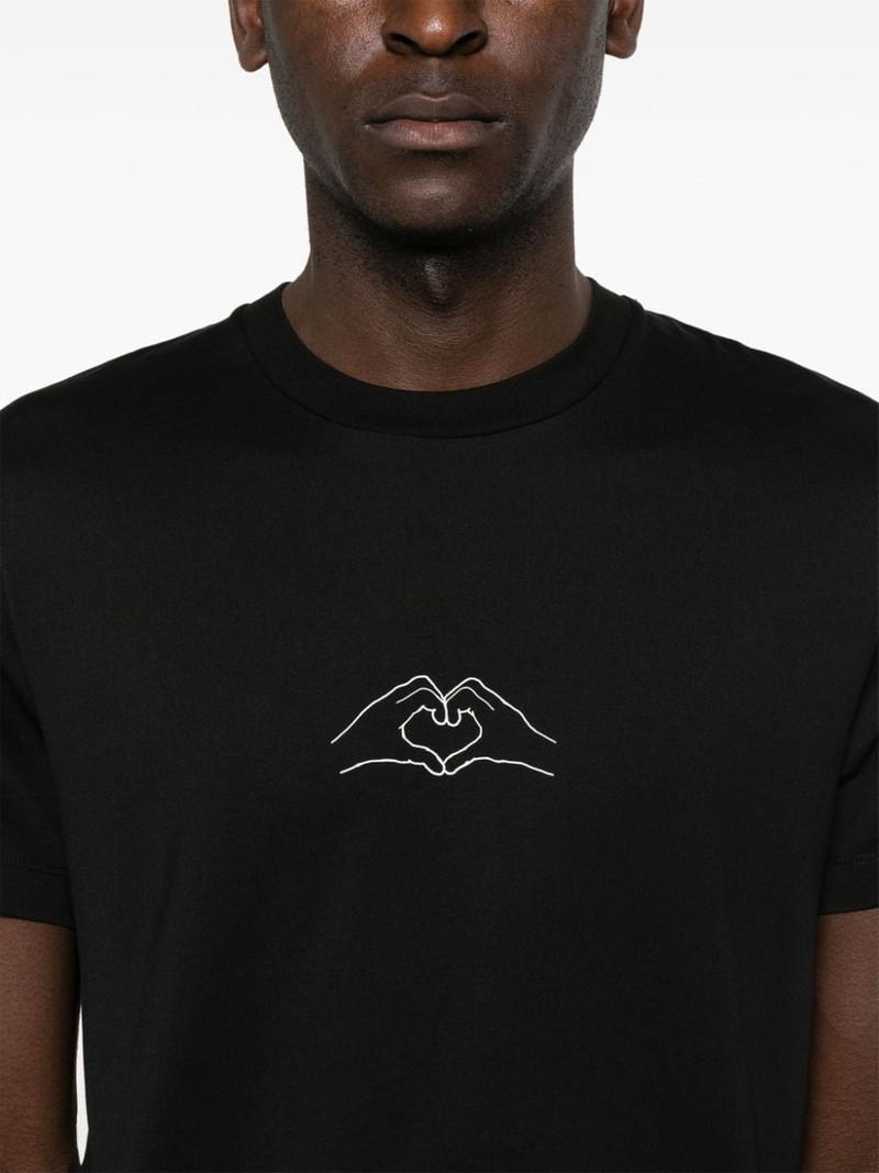 heart-shape print T-shirt 5