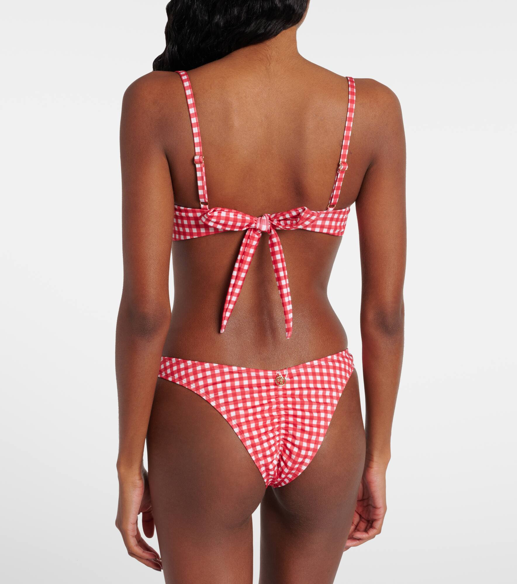 Lenny gingham bikini top - 3