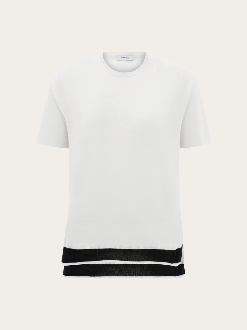 Knitted silk T-shirt 1