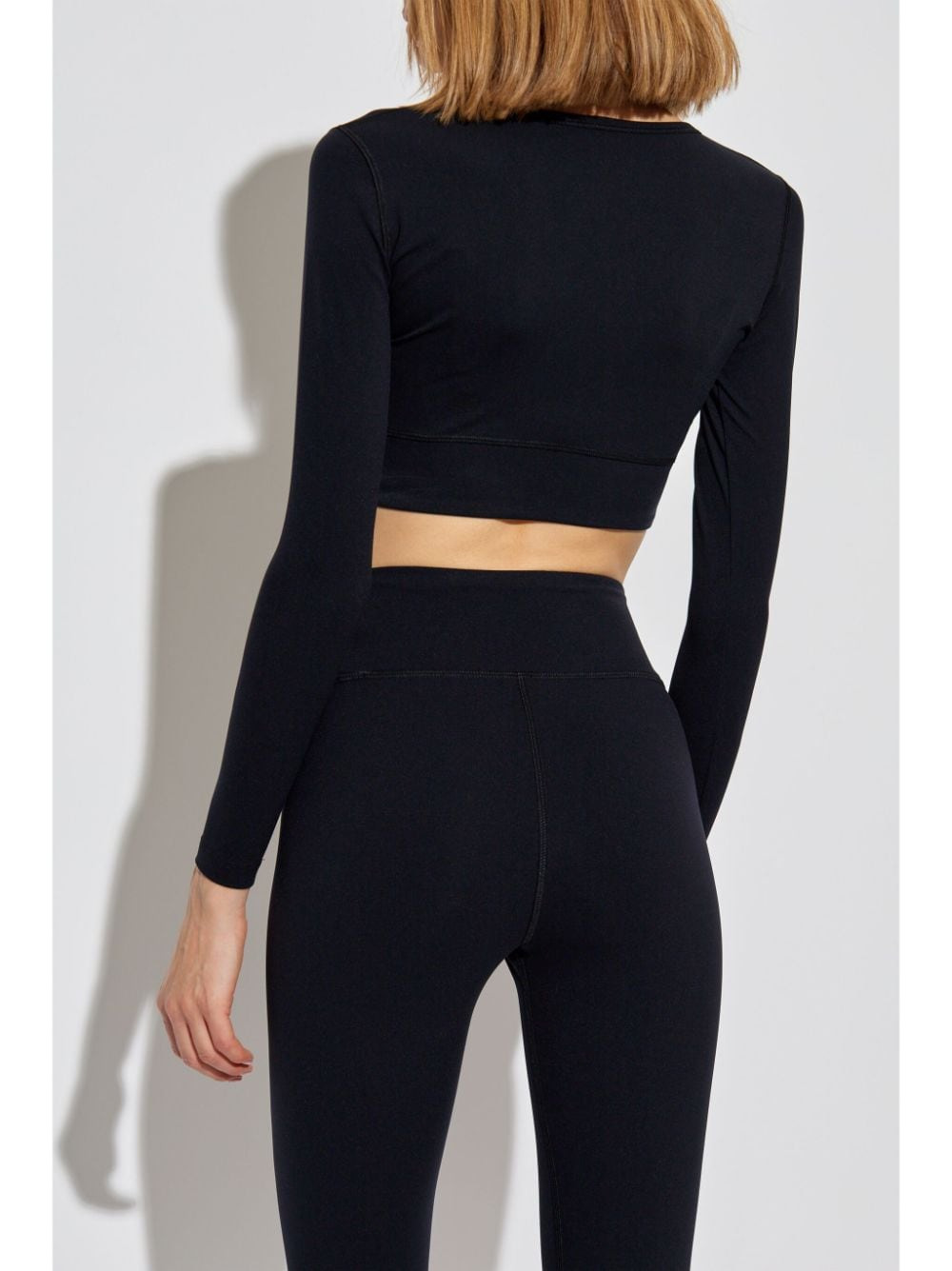 Balenciaga Cropped Stretch Logo Top - 3