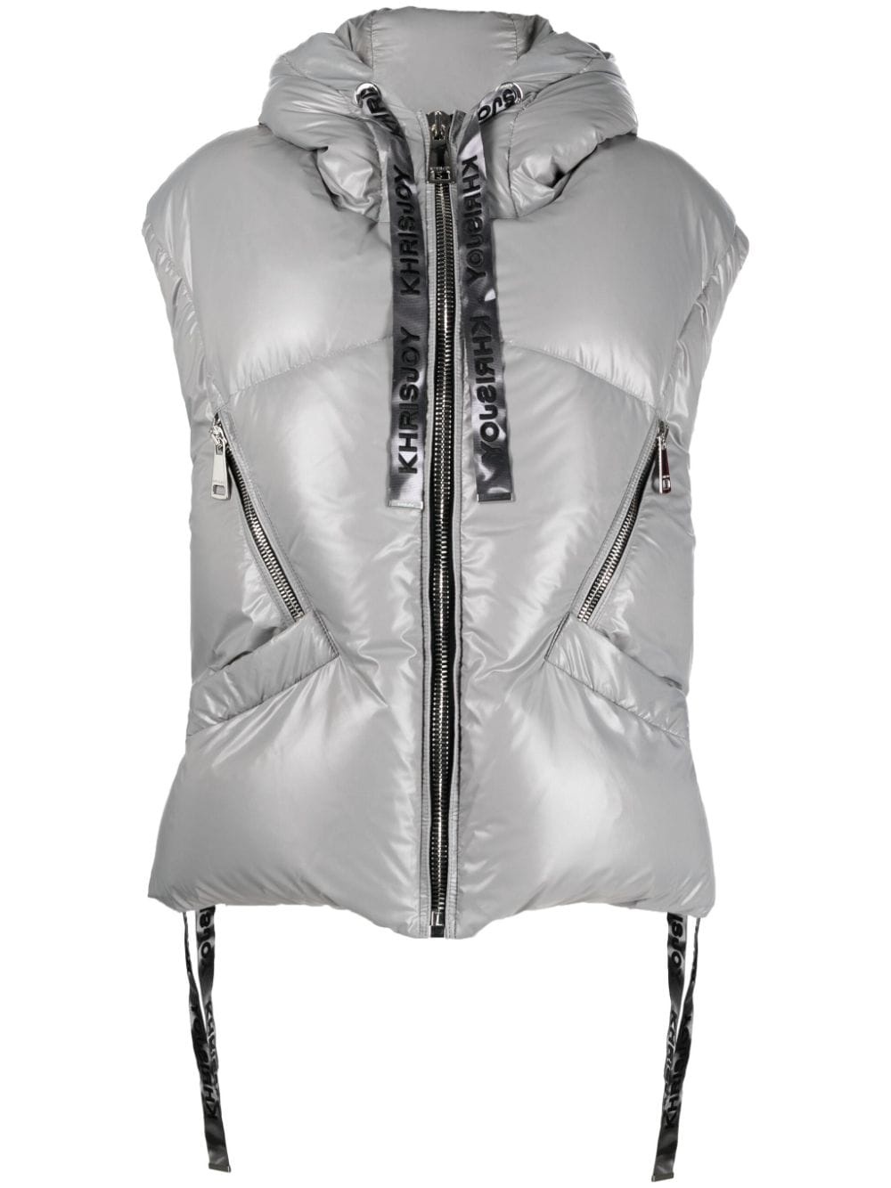 hooded padded gilet - 1