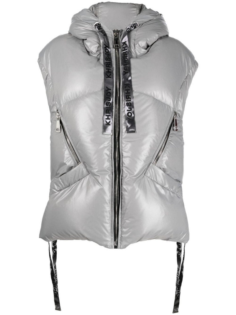 hooded padded gilet 1