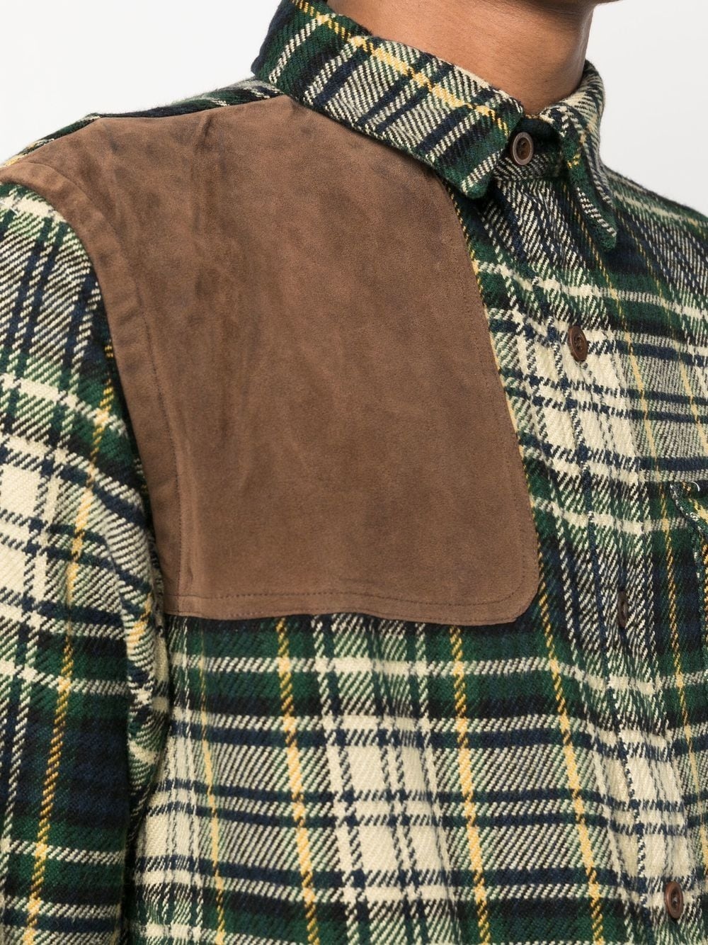 checked long-sleeved shirt - 5