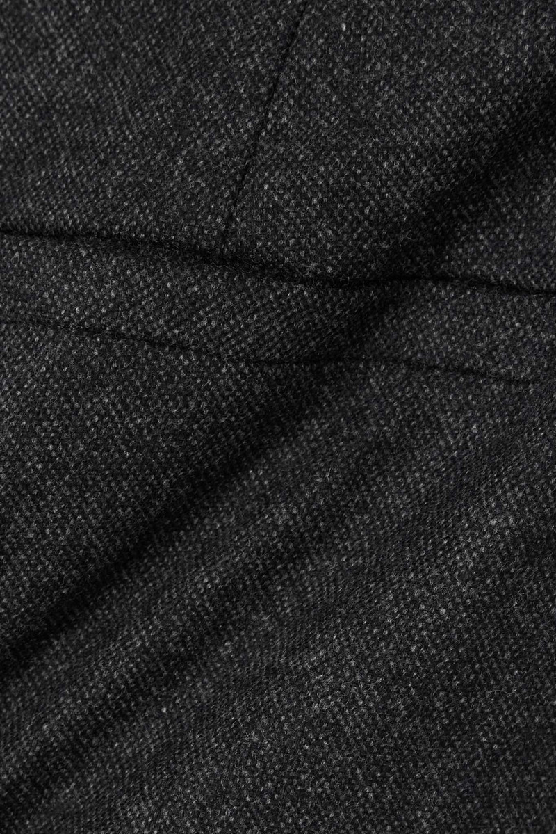 Bead-embellished pleated wool-blend tapered pants 4