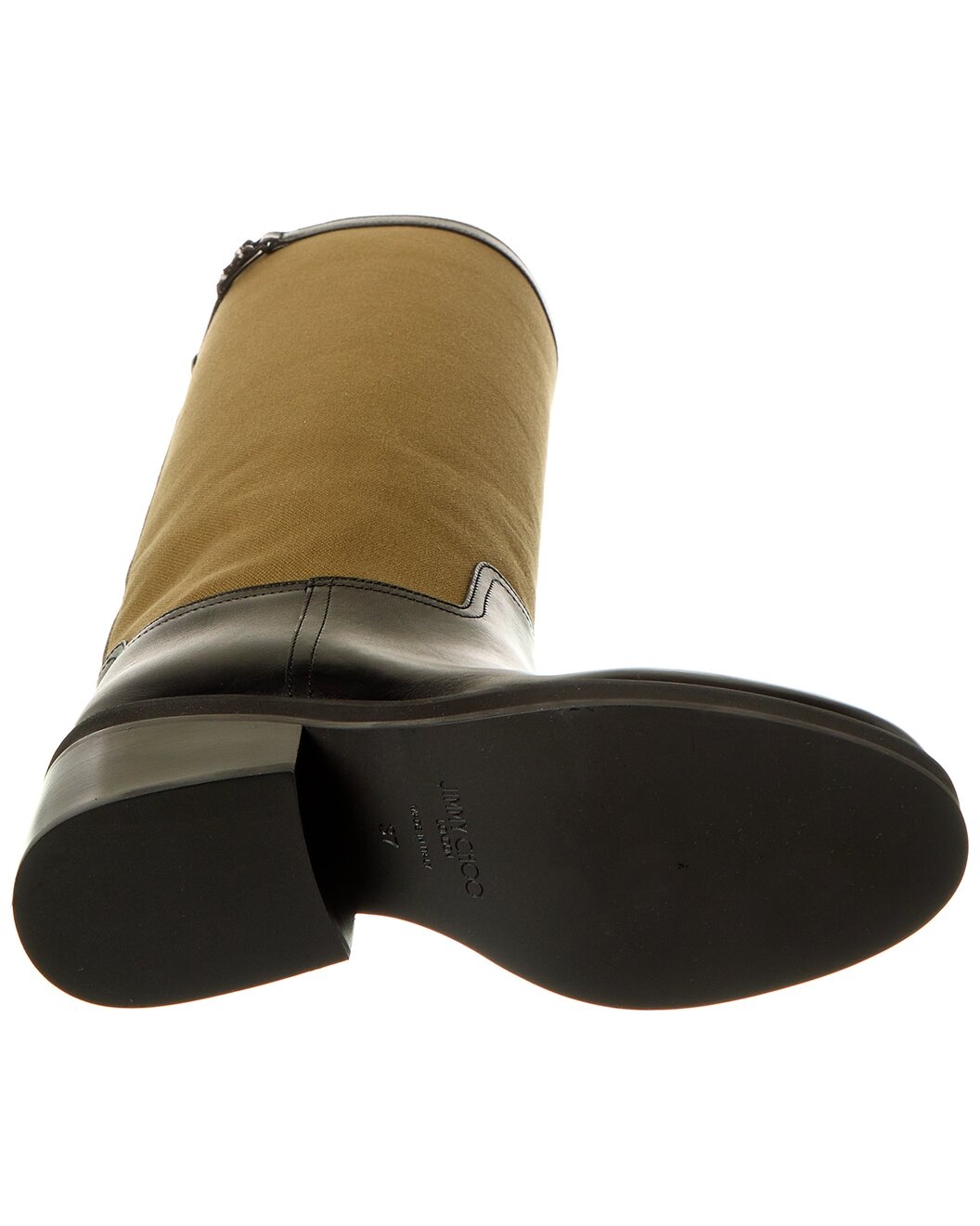 Jimmy Choo Yasmin 70 Canvas & Leather Knee-High Boot - 4