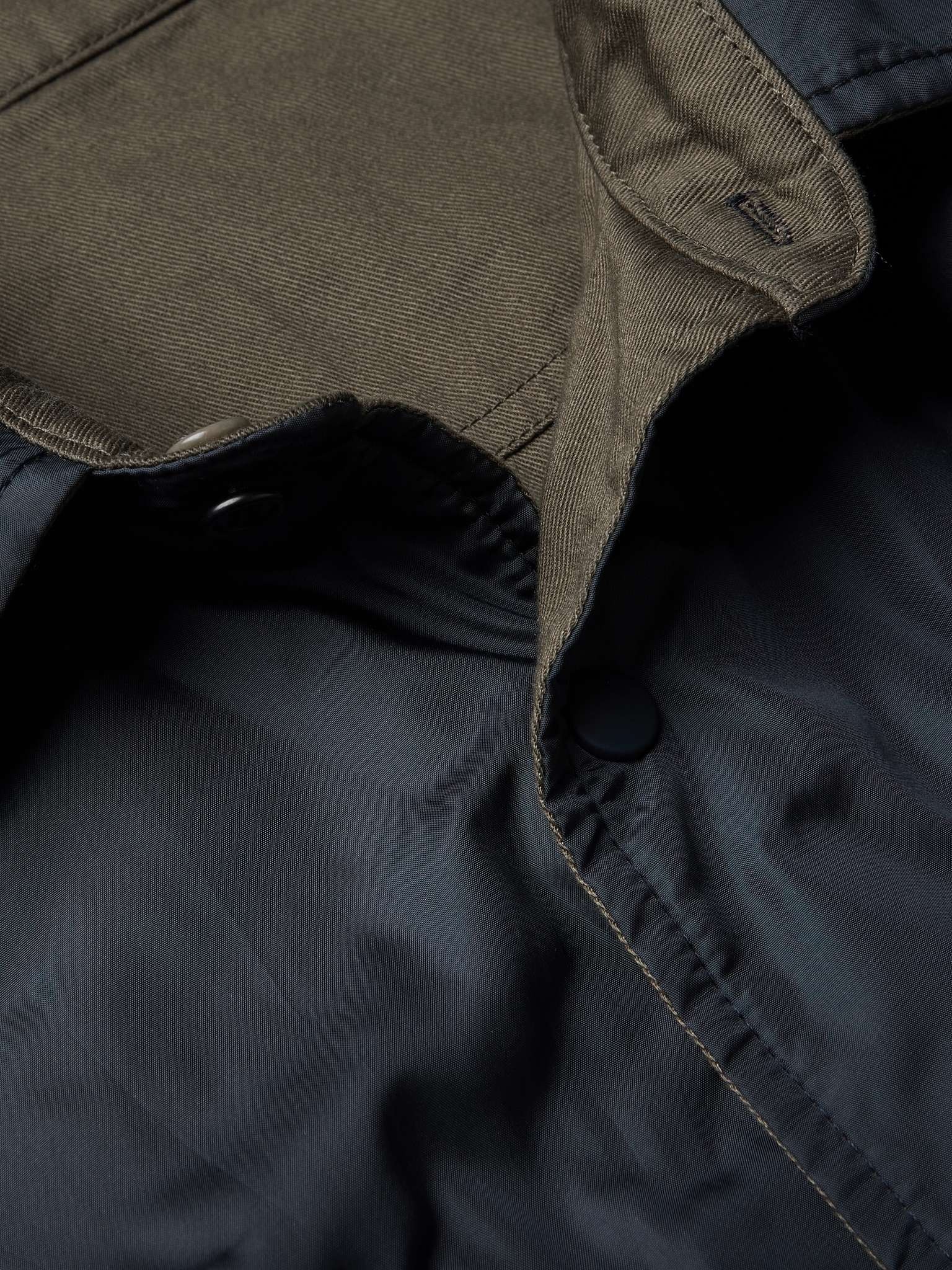 Reversible Nylon and Twill Overshirt - 5